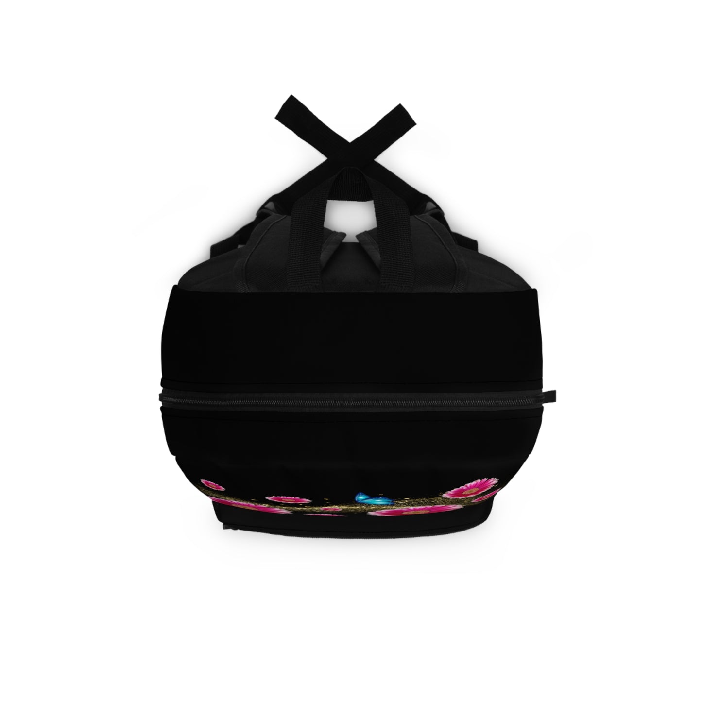 Pink Floral Backpack with Pink Daisy & Stardust Butterfly Backpack – Magical Floral School Bag | Stardust Cove