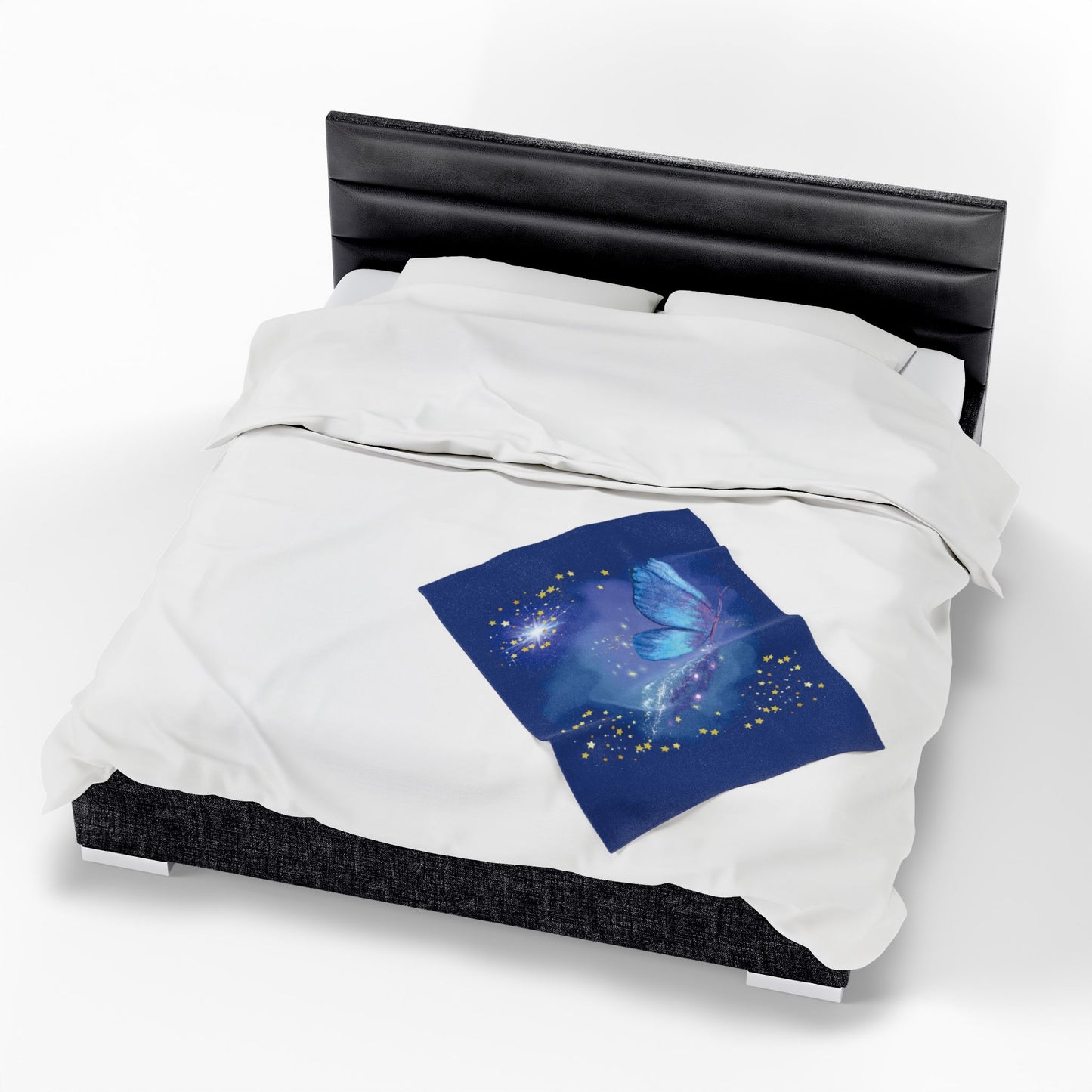 Celestial Butterfly Plush Blanket - Cozy Starry Throw for Comfort and Inspiration