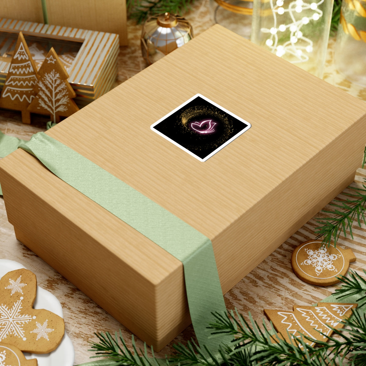 Elegant Butterfly Kiss-Cut Stickers | Sparkling Gold Design for Personalization