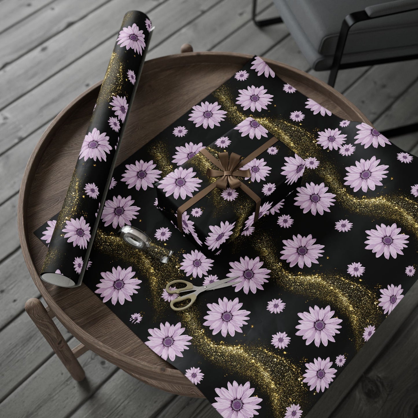 Chic Floral Wrapping Paper, Gift Wrap for Any Occasion, Elegant Party Supplies, Personalized Gifts, Birthday, Wedding Decoration