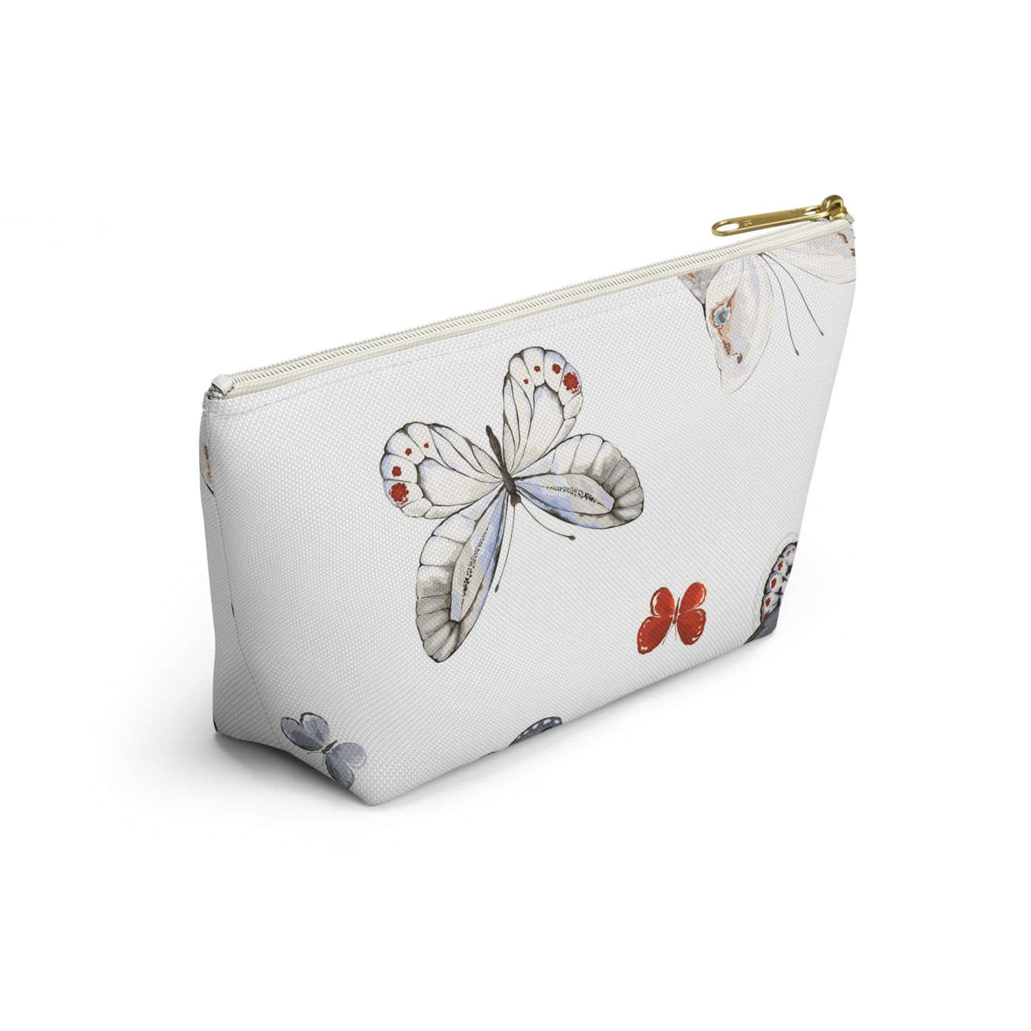 Butterfly Print Accessory Pouch | Stylish Makeup Bag for Travel & Organization
