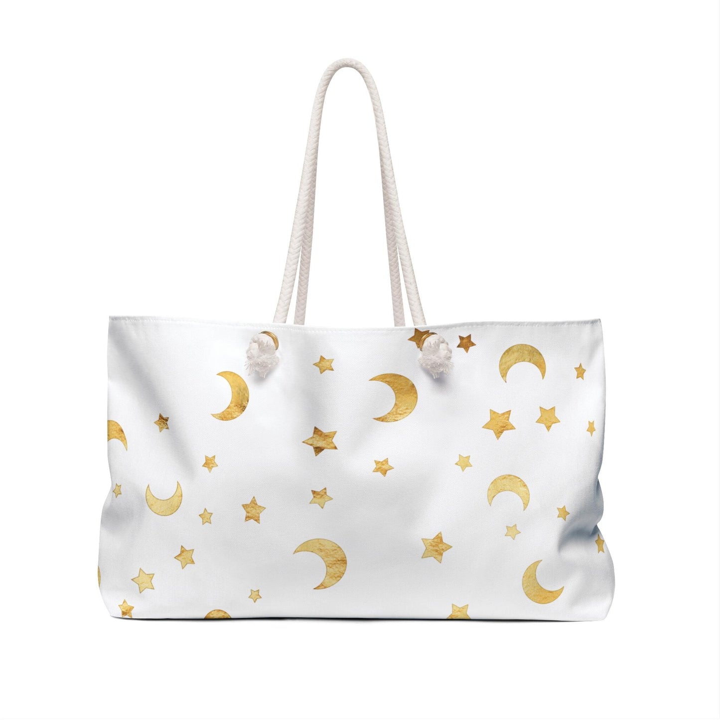 Celestial Weekender Bag - Moon & Stars Travel Tote, Boho Beach Bag, Weekend Getaway Essential, Stylish Overnight Bag, Cosmic Charm