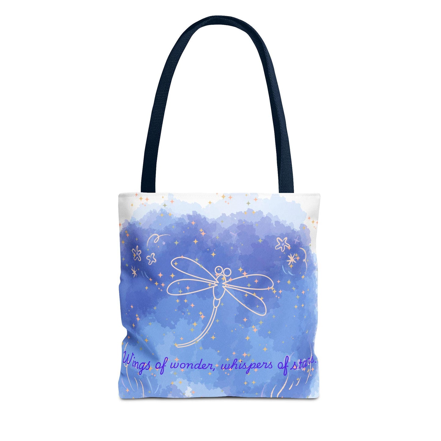 Whimsical Dragonfly Tote Bag, Eco-Friendly Shopping Bag, Gift for Nature Lovers, Summer Outings, Art-Inspired Carry-All
