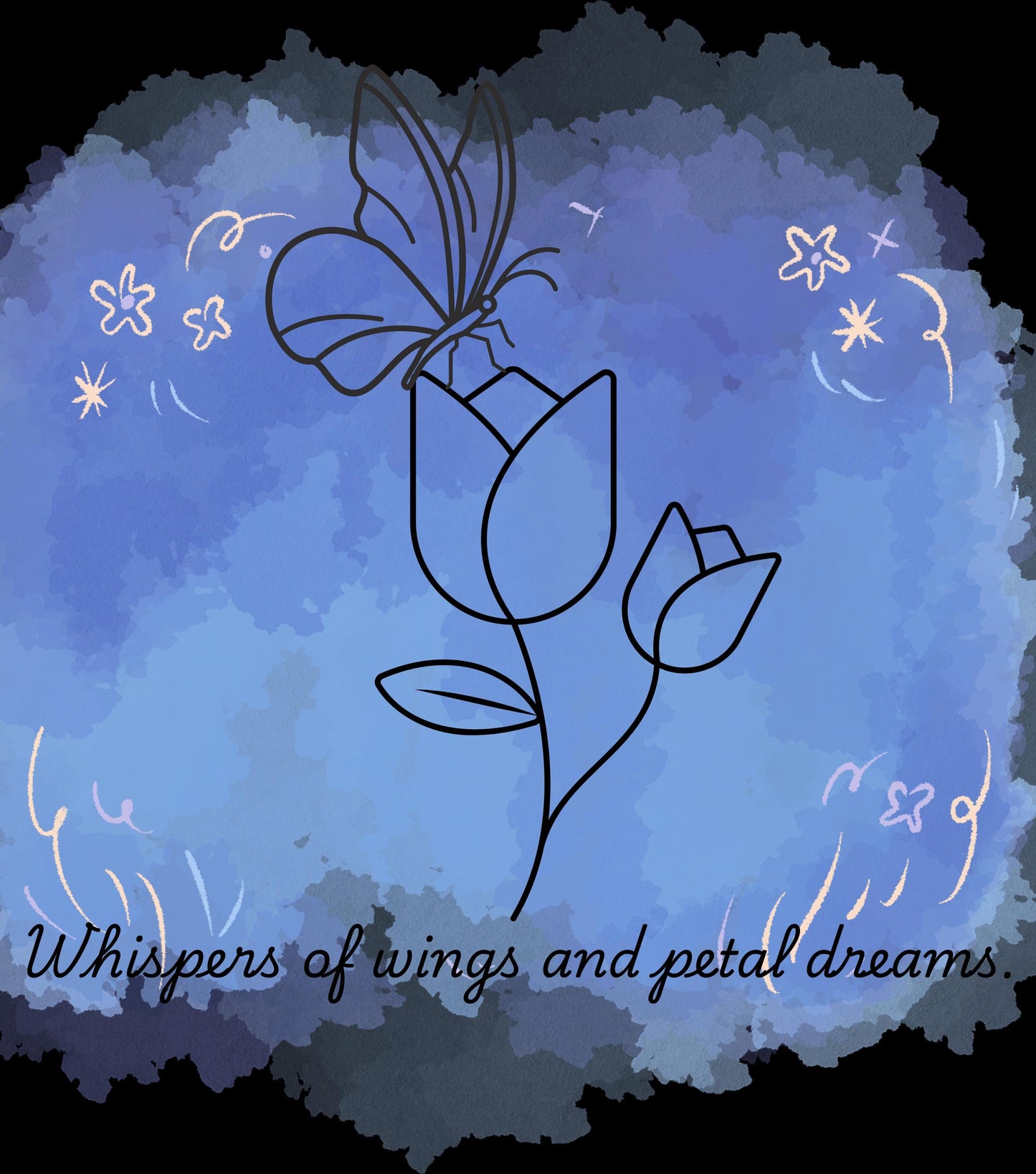 Whimsical Floral Dream Hoodie, Unisex Lightweight Sweatshirt, Perfect for Relaxing, Gift for Nature Lovers, Spring Fashion