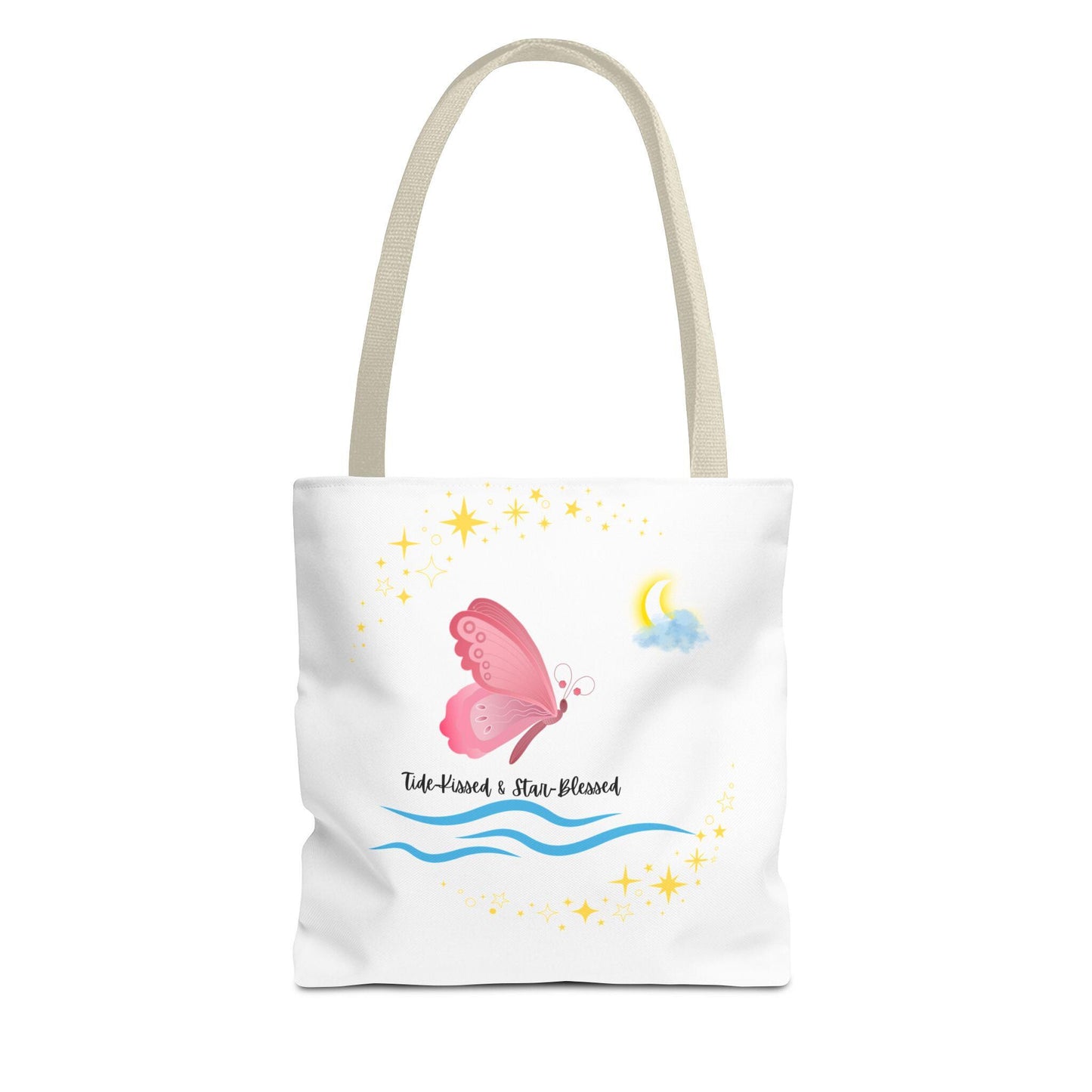 Whimsical Butterfly Tote Bag, Trendy Shopping Tote, Eco-Friendly Gift, Summer Outing Bag, Cute Beach Bag, Artful Carry-All