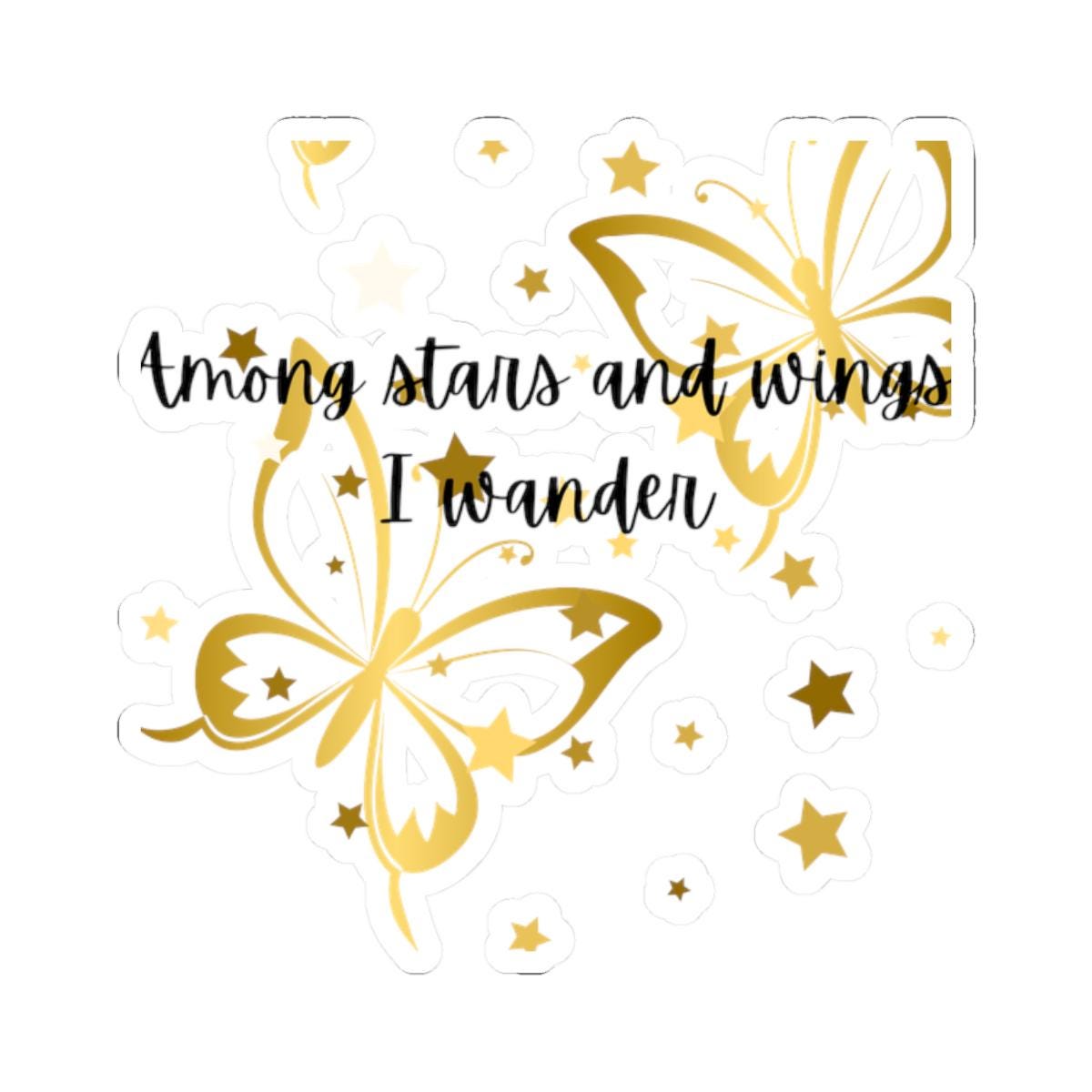 Whimsical Butterfly Kiss-Cut Stickers for Laptop, Journals, Water Bottles, Party Favors, Gifts, Inspirational Decor