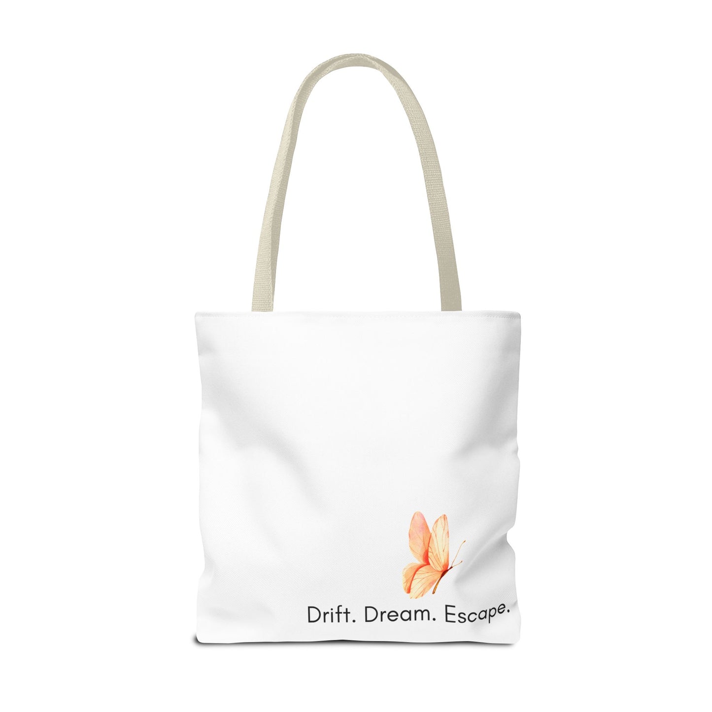 Sunset Escape Tote Bag – Tropical Butterfly Design | “Drift. Dream. Escape.” | Stardust Cove