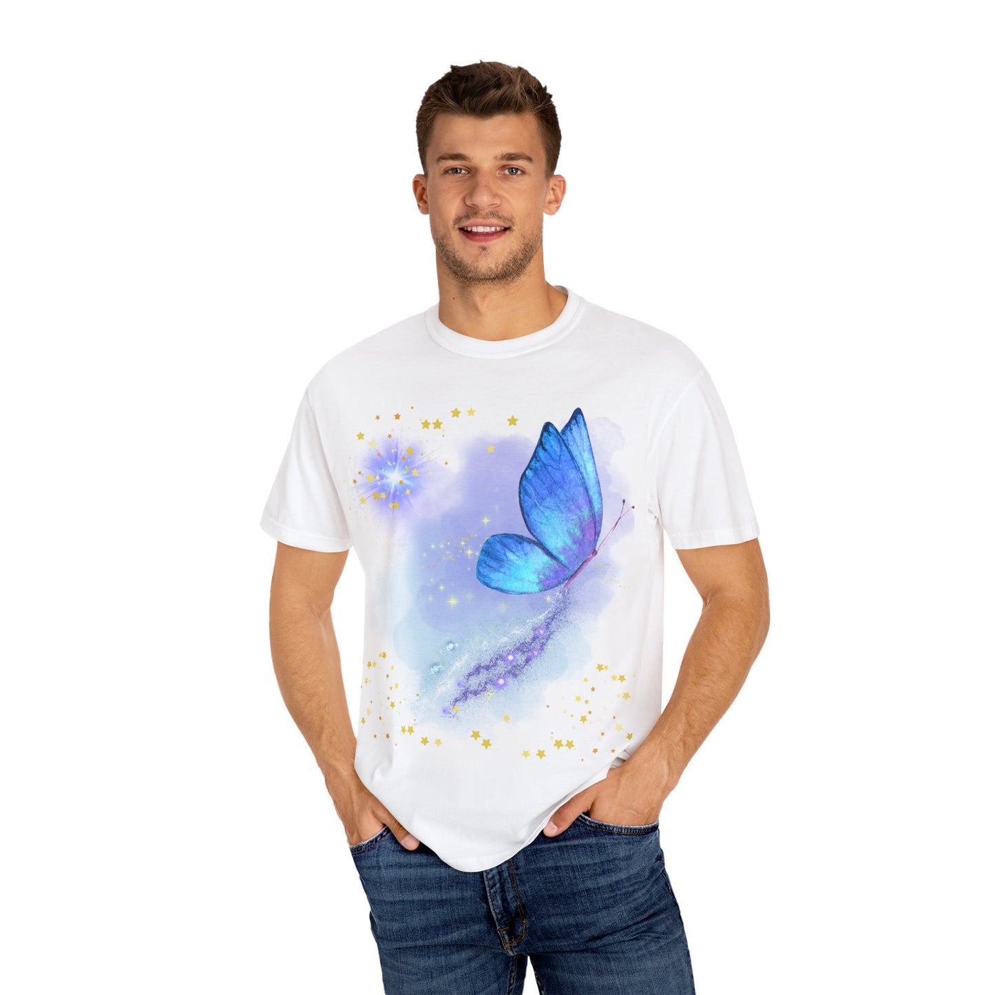Celestial Butterfly Unisex T-Shirt - Dreamy Graphic Tee for Nature Lovers