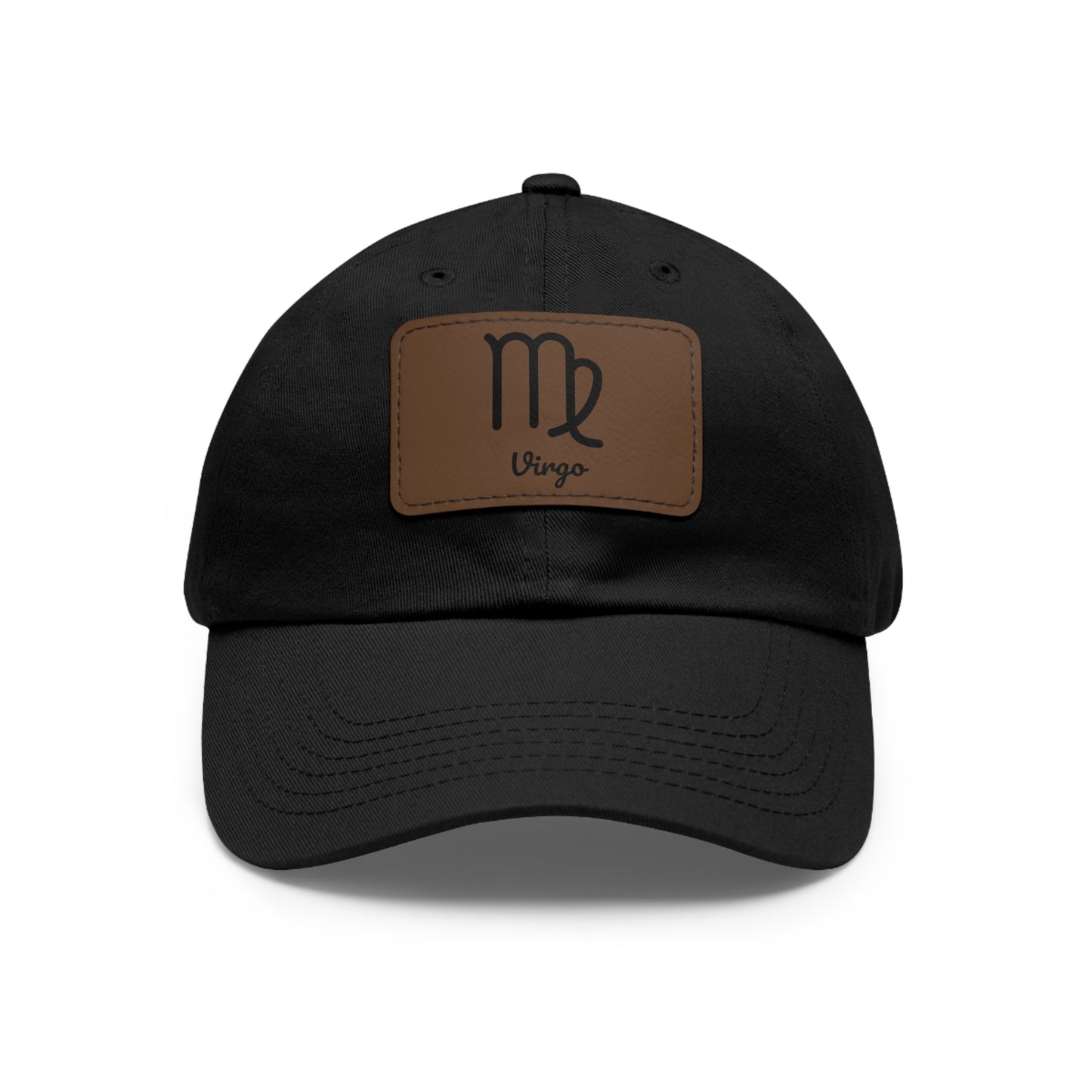 Virgo Zodiac Dad Hat – Leather Patch Astrology Cap | Earth Sign Gift for Men & Women