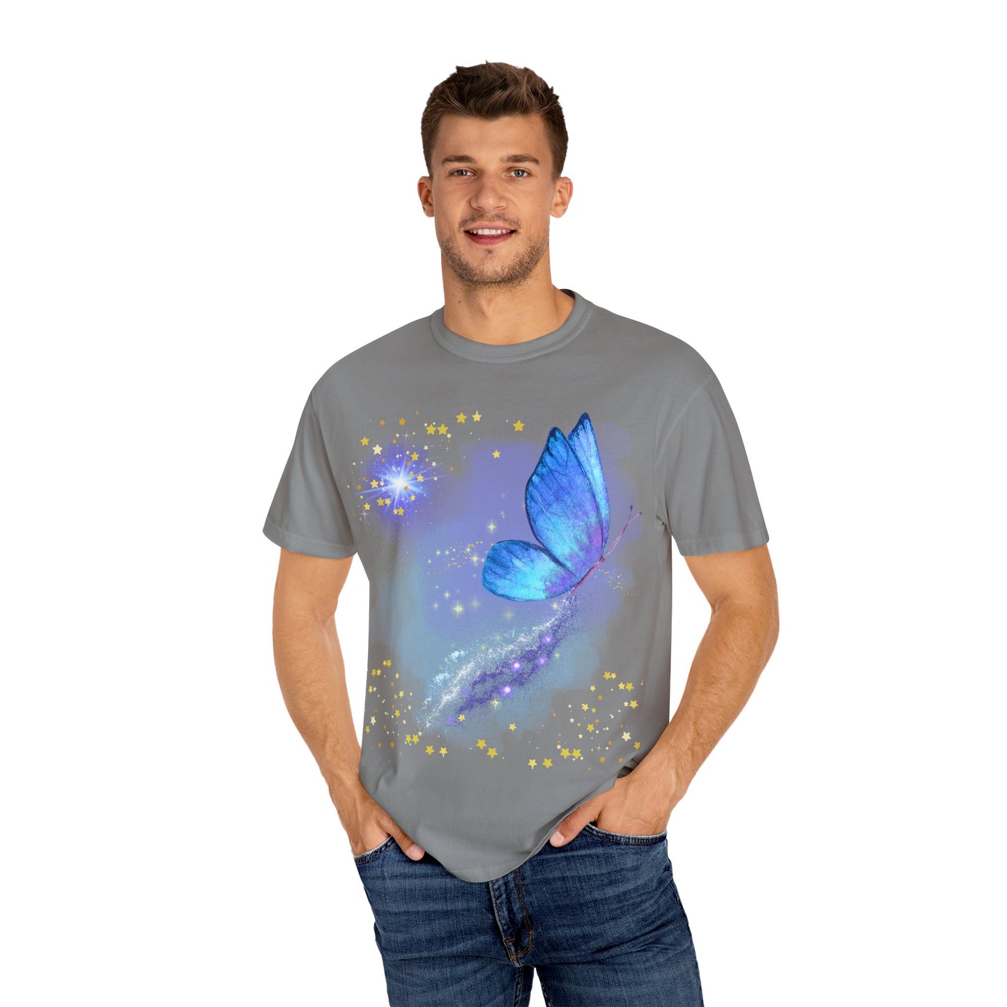 Celestial Butterfly Unisex T-Shirt - Dreamy Graphic Tee for Nature Lovers