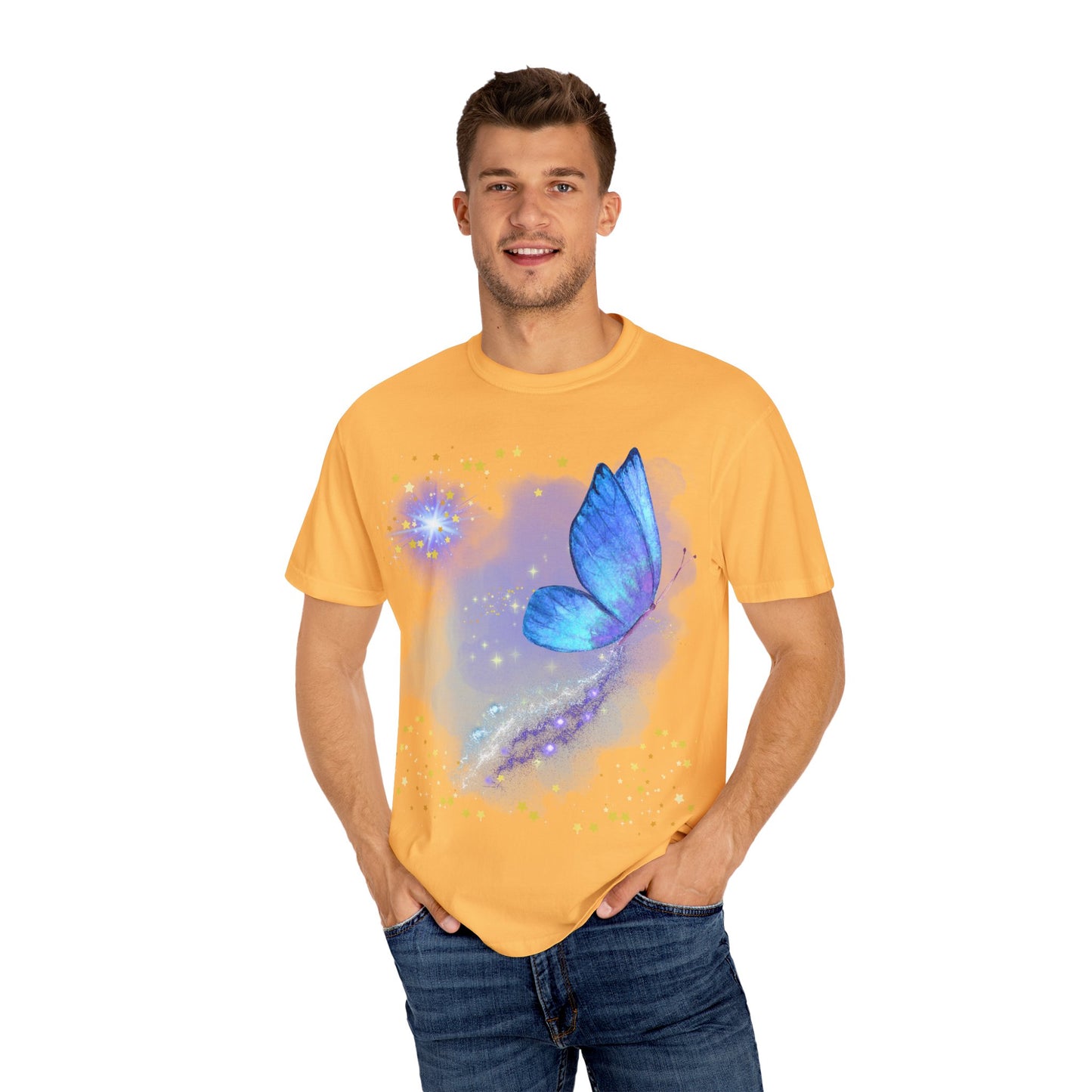 Celestial Butterfly Unisex T-Shirt - Dreamy Graphic Tee for Nature Lovers
