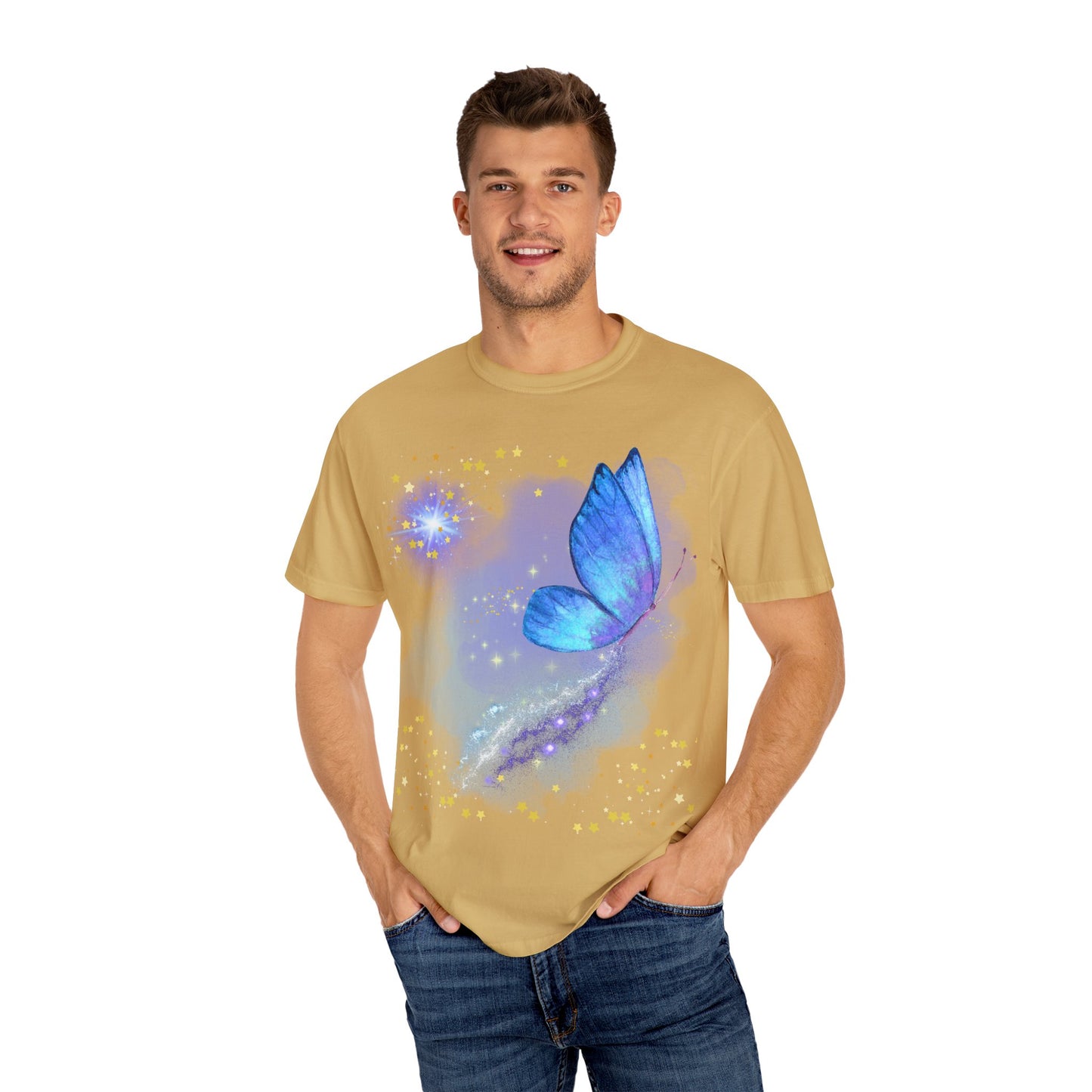 Celestial Butterfly Unisex T-Shirt - Dreamy Graphic Tee for Nature Lovers