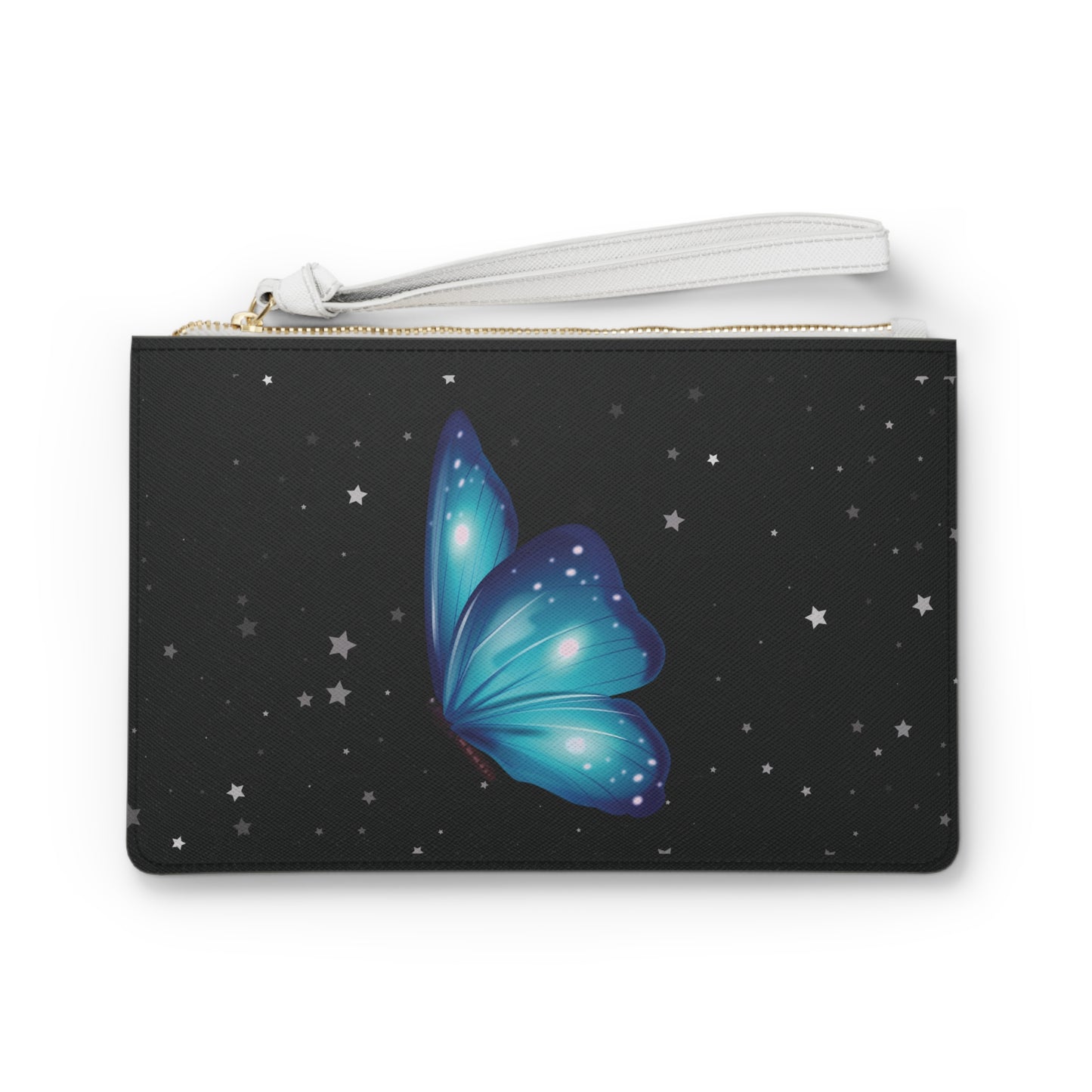 Blue Butterfly Clutch Bag - Stylish Evening Accessory for Special Occasions