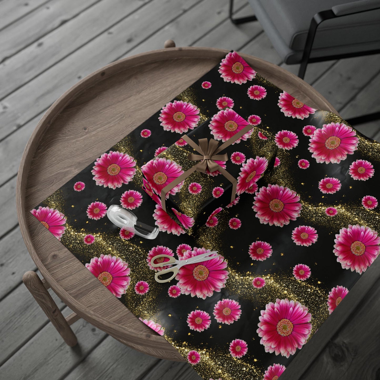 Vibrant Floral Wrapping Paper, Gift Wrap, Birthday, Wedding, Holiday Gifts, Party Decorations, Eco-Friendly Wrapping