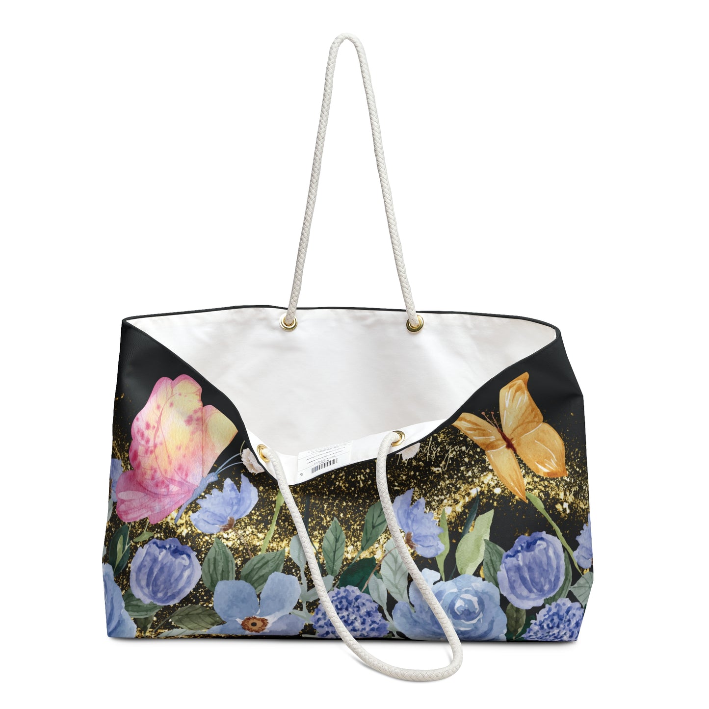 Floral Butterfly Weekender Bag
