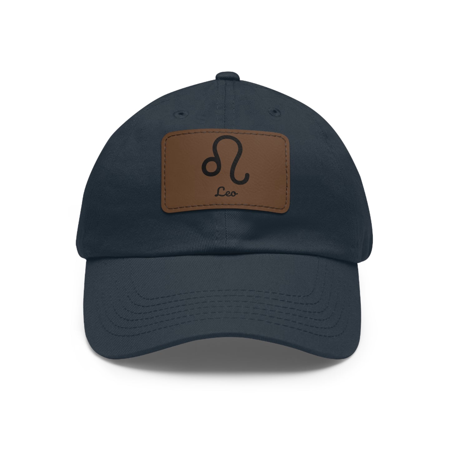 Leo Zodiac Dad Hat – Leather Patch Astrology Cap | Bold Horoscope Gift for Men & Women