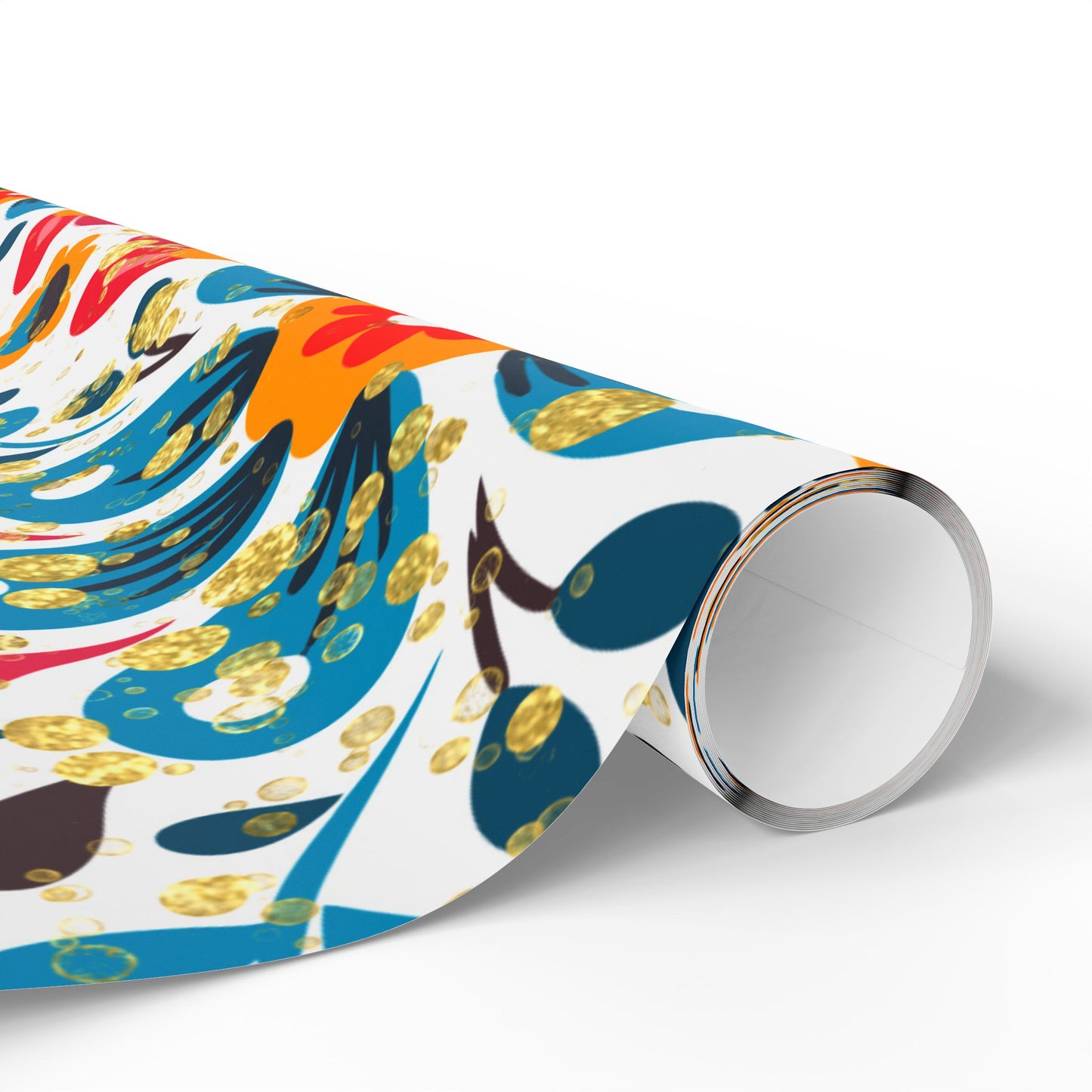 Vibrant Floral Wrapping Paper, Colorful Gift Wrap, Birthday, Holiday, Celebration, Eco-Friendly, Handmade