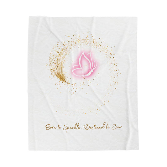 Inspirational Velveteen Plush Blanket, Cozy Home Decor, Gift for Friends, Meditation Accessory, Comforting Throw for Relaxation, [...]