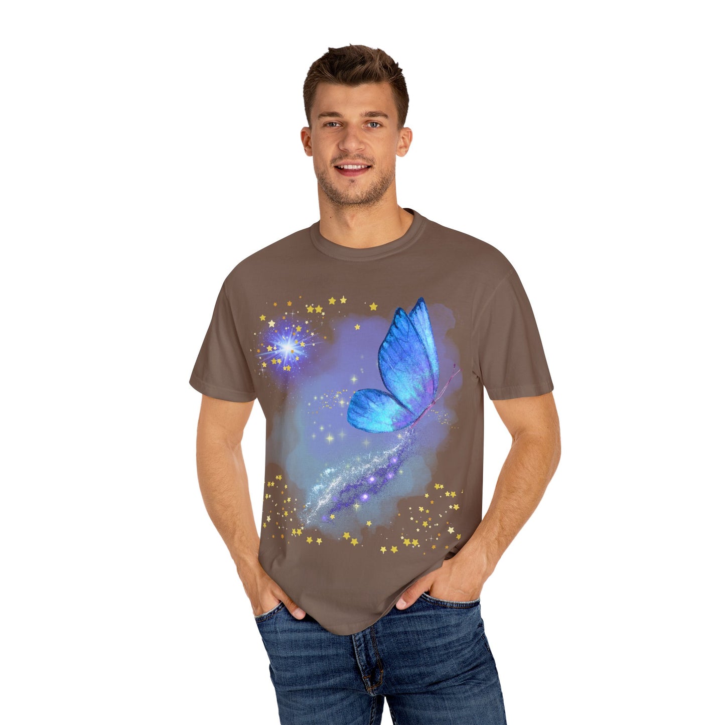 Celestial Butterfly Unisex T-Shirt - Dreamy Graphic Tee for Nature Lovers