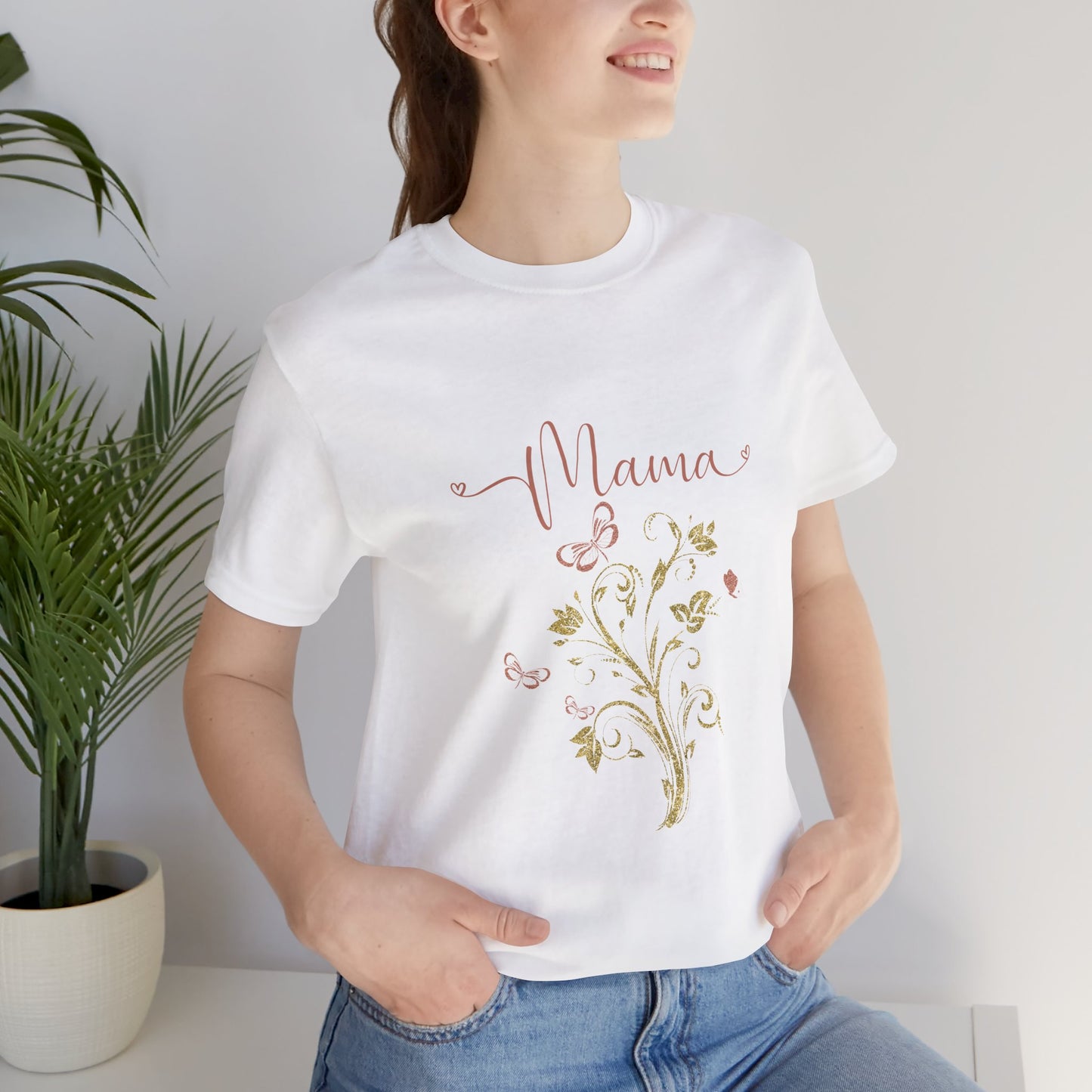 Floral Mama Tee - Soft Unisex Jersey Short Sleeve T-Shirt