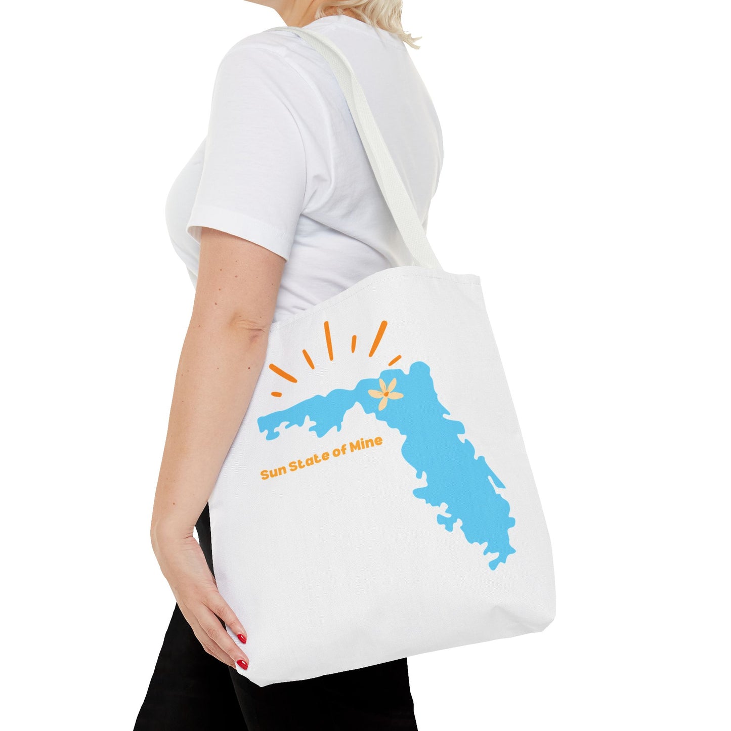 Sun State of Mine Florida Tote Bag – Coastal Sunshine Shoulder Tote | Stardust Cove