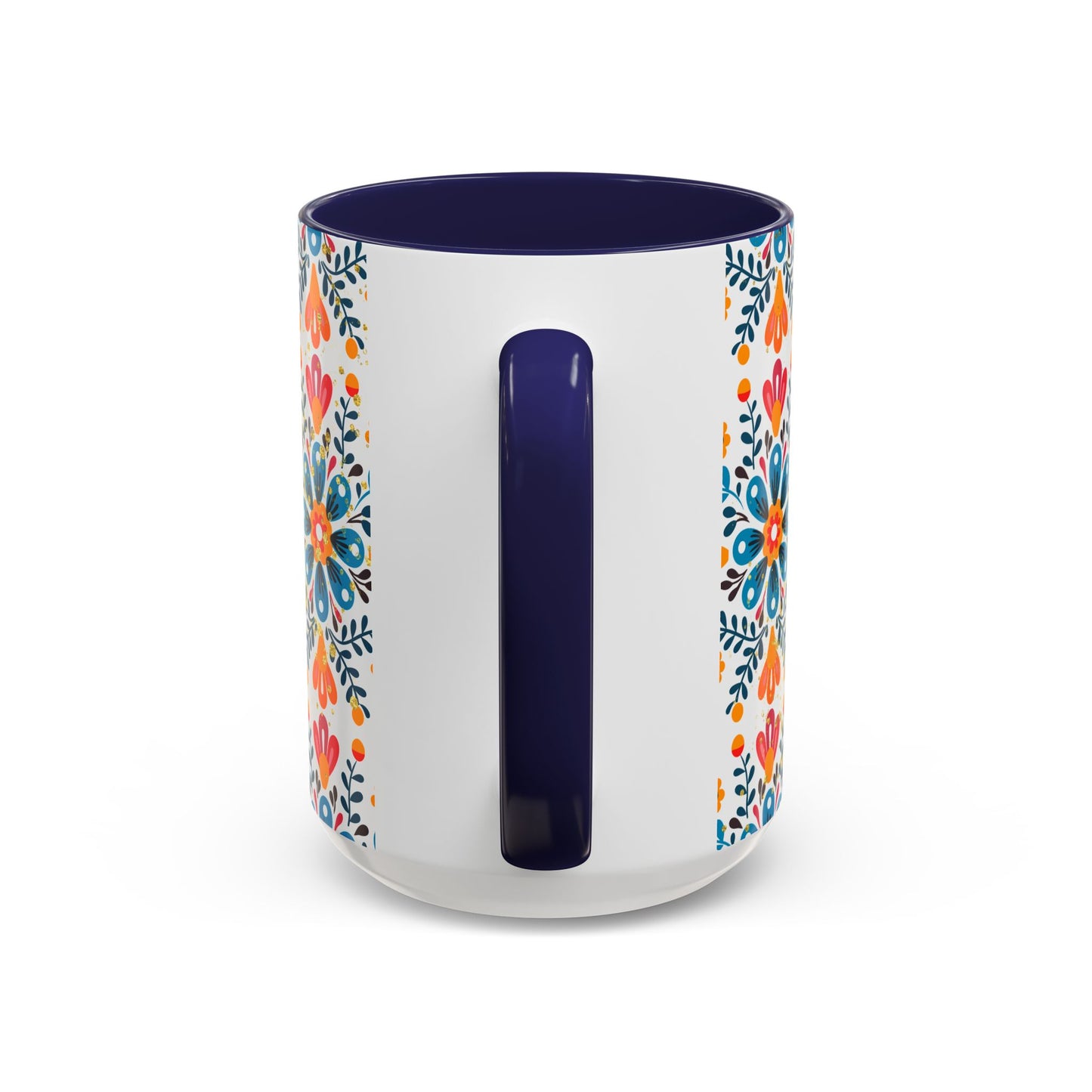 Boho Floral Coffee Mug – Folk Art Accent Mug | Colorful Ceramic Cup by Stardust Cove
