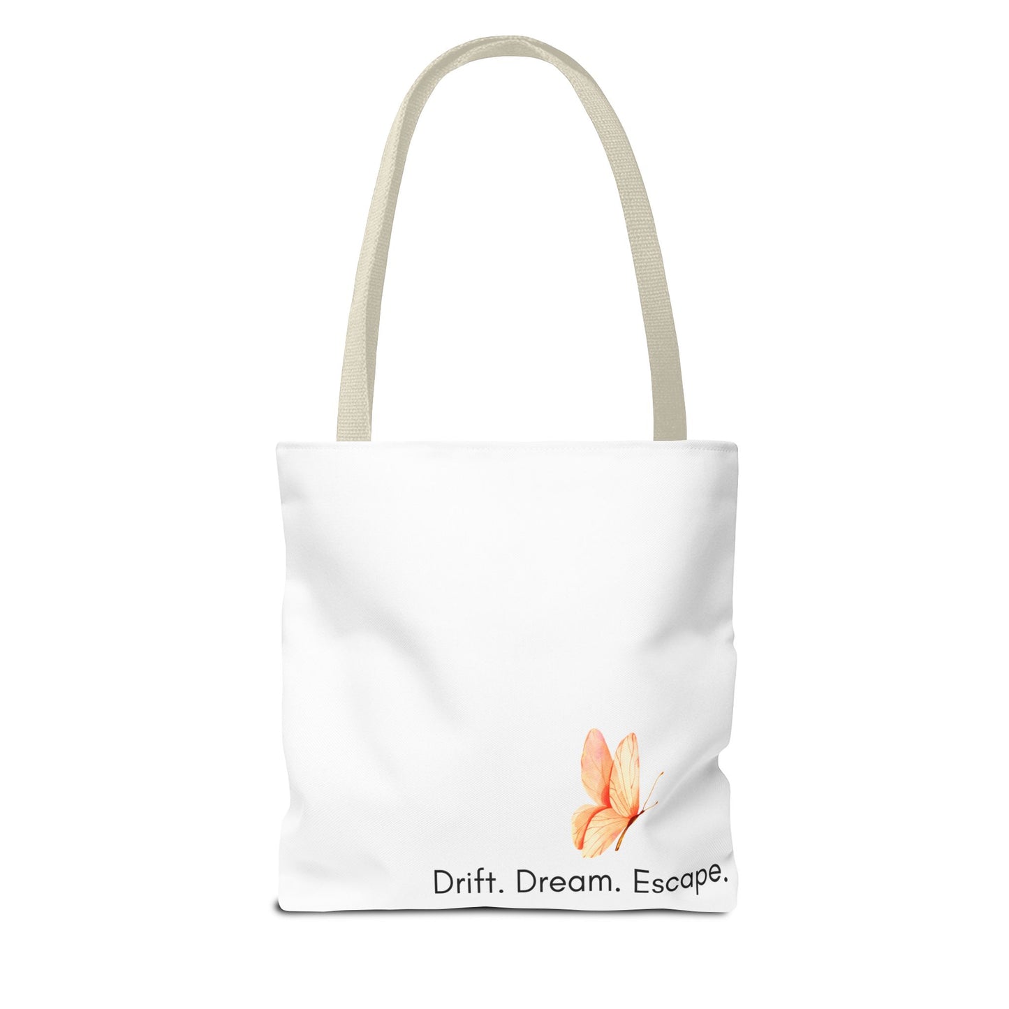 Sunset Escape Tote Bag – Tropical Butterfly Design | “Drift. Dream. Escape.” | Stardust Cove