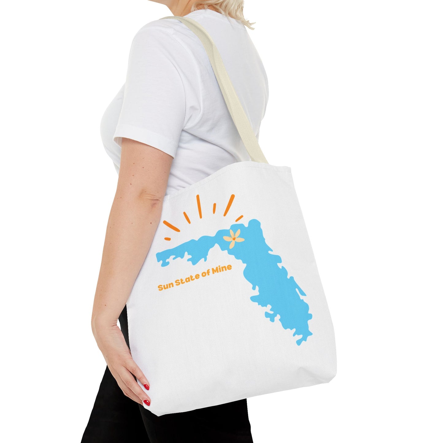 Sun State of Mine Florida Tote Bag – Coastal Sunshine Shoulder Tote | Stardust Cove