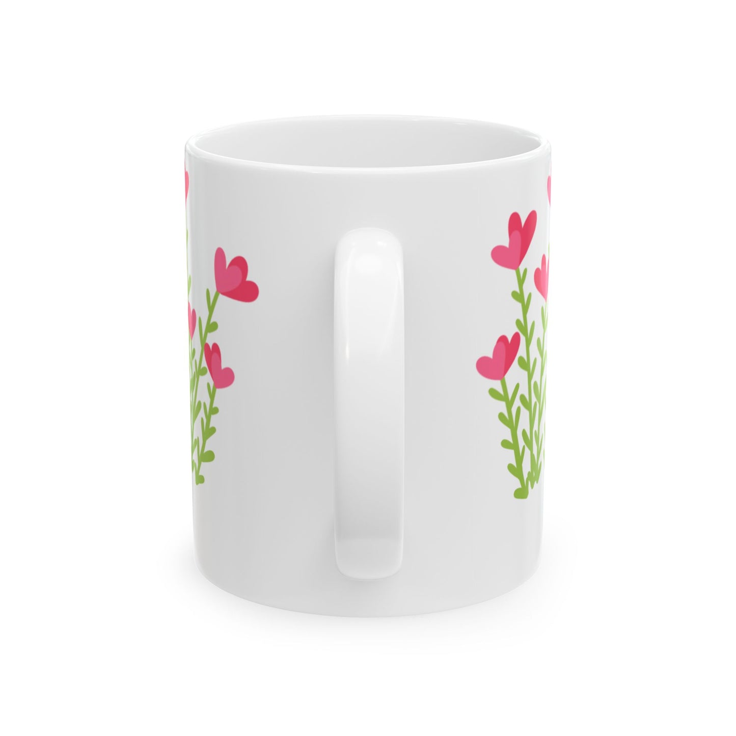 Inspirational Floral Ceramic Mug - Let Your Spirit Bloom (11oz, 15oz)