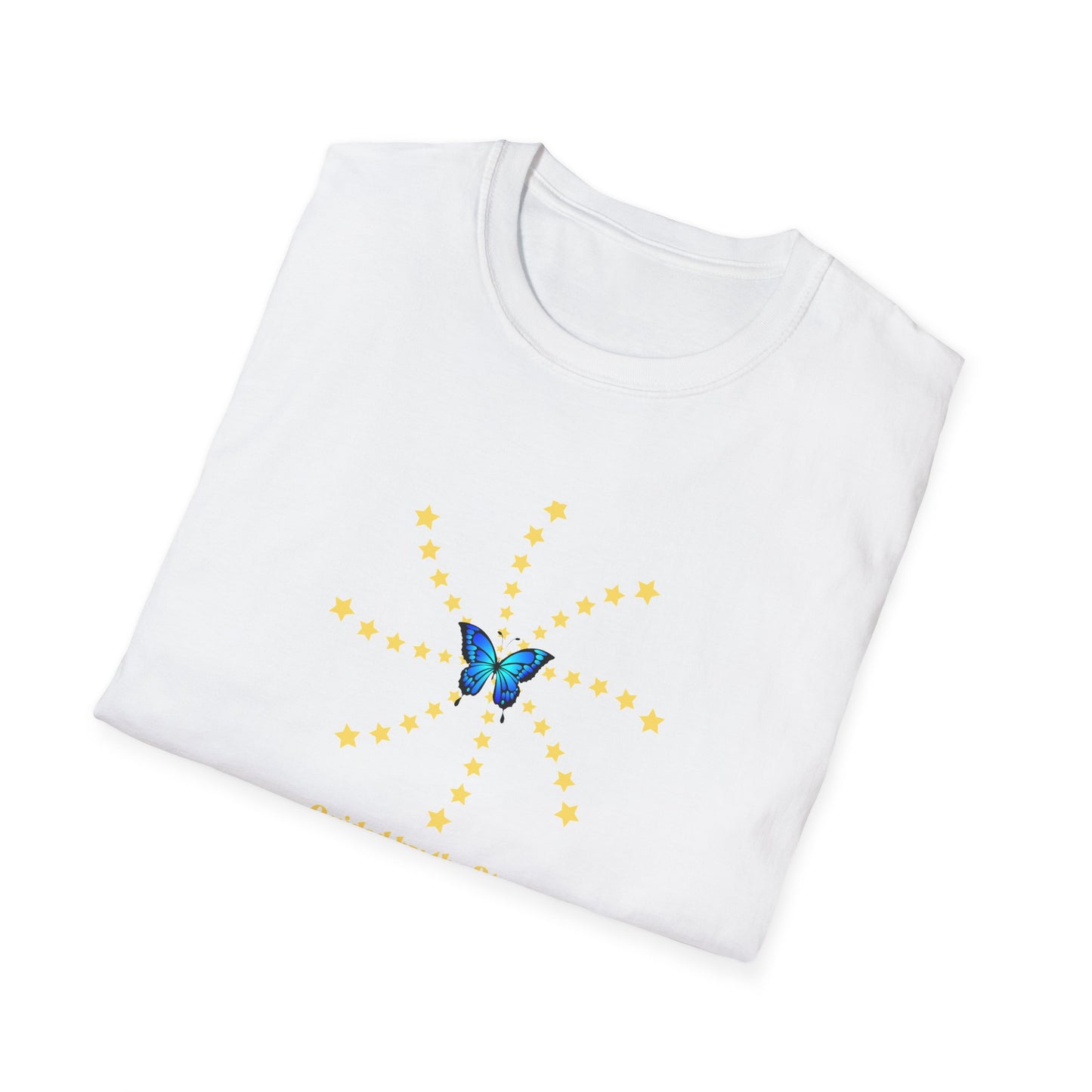 Celestial Butterfly T-Shirt – Guided by the Stars Shirt – Dreamy Star Graphic Tee – Spiritual Boho Shirt – Stardust Cove Aesthetic Gift
