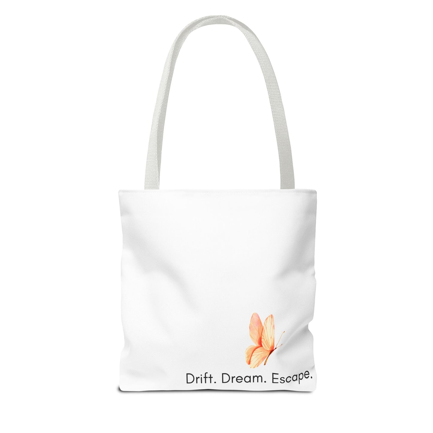 Sunset Escape Tote Bag – Tropical Butterfly Design | “Drift. Dream. Escape.” | Stardust Cove