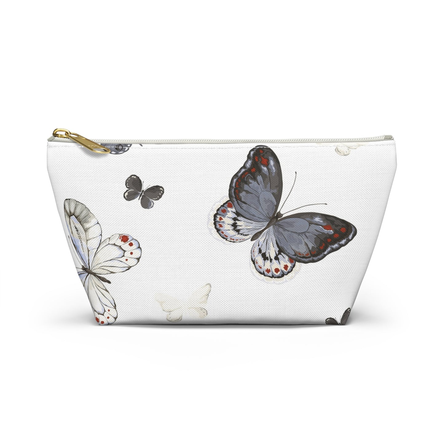 Butterfly Print Accessory Pouch | Stylish Makeup Bag for Travel & Organization