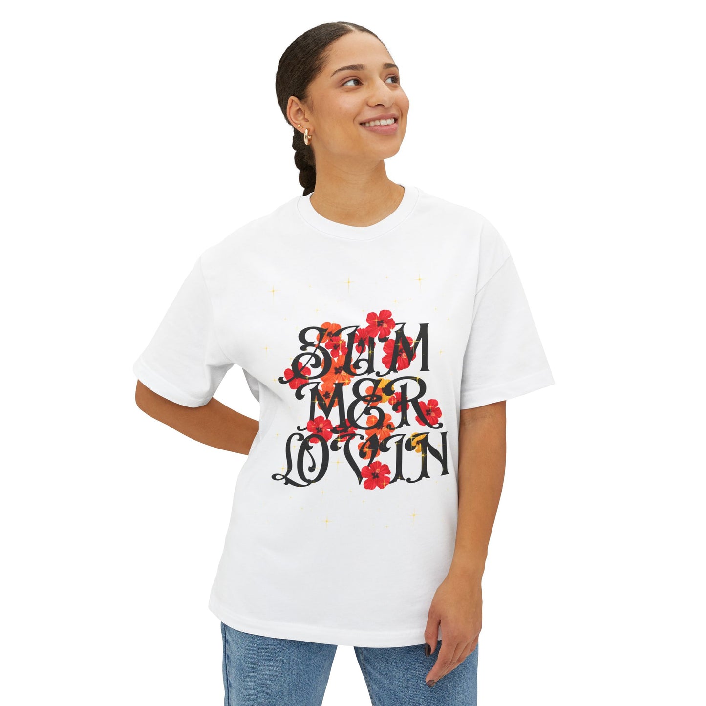 Summer Lovin' Floral Tee – Retro Hibiscus Shirt | Stardust Cove