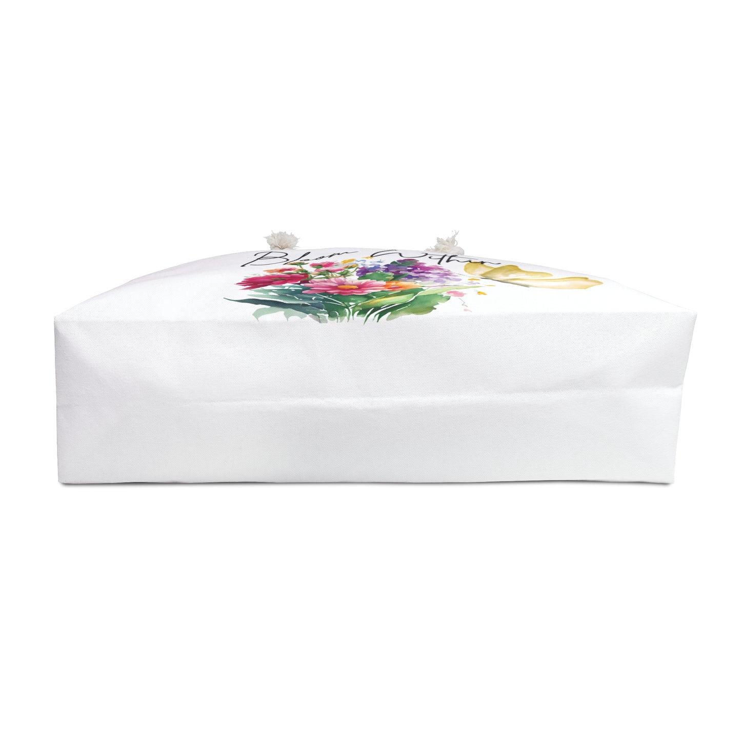 Bloom Within Weekender Bag – Floral Butterfly Tote – Inspirational Travel Bag for Women