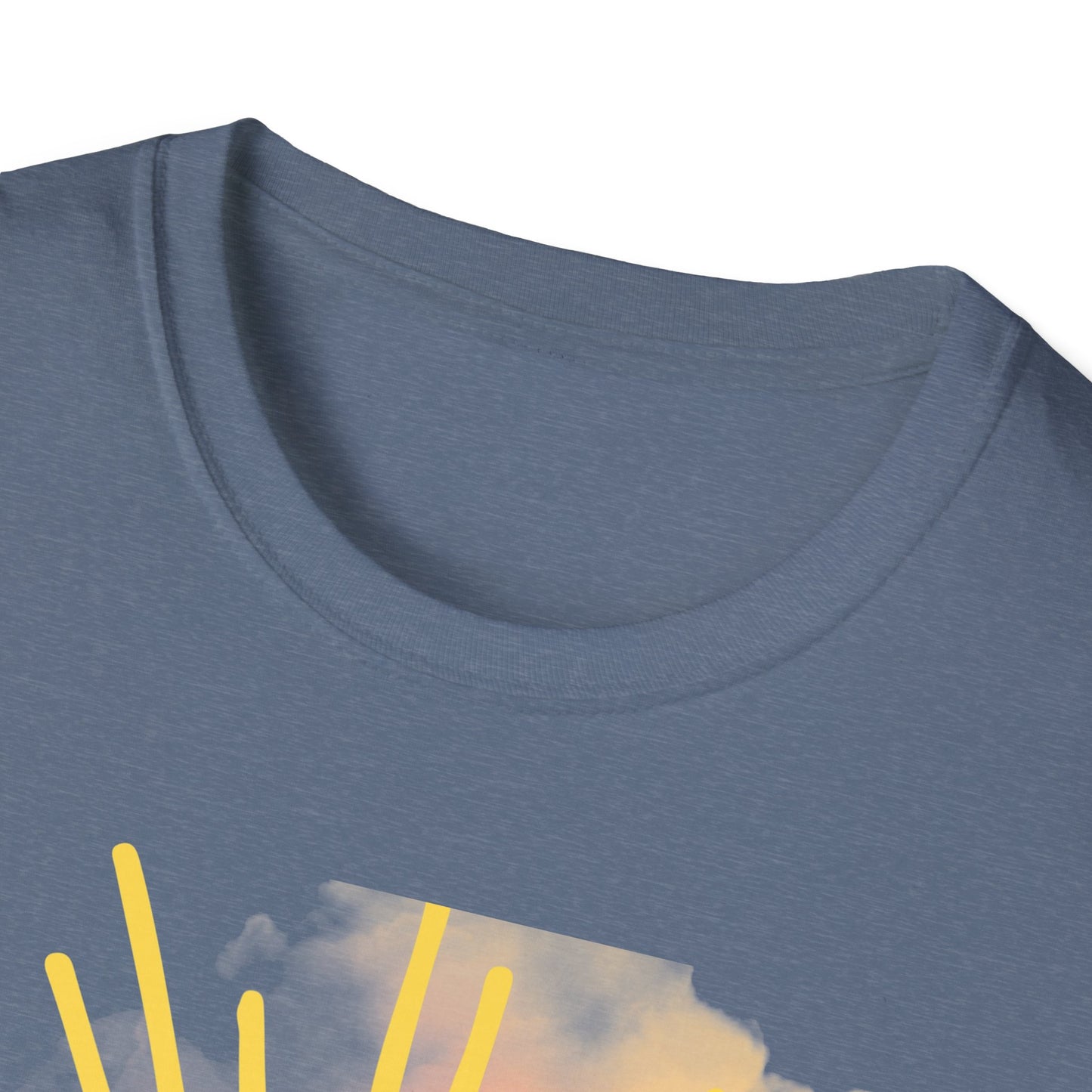 Sun High Soul Soft T-Shirt – Watercolor Sunrise & Turtle Tee | Uplifting Coastal Shirt