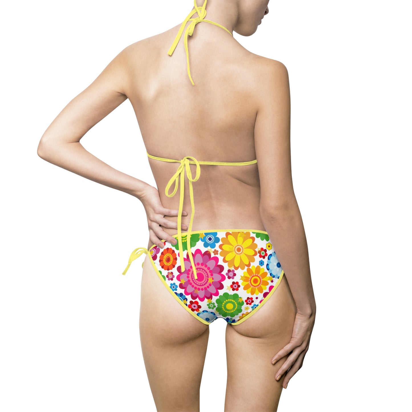 Vibrant Floral Bikini Set – Boho Summer Swimsuit for Beach, Pool, and Vacationide Fashion