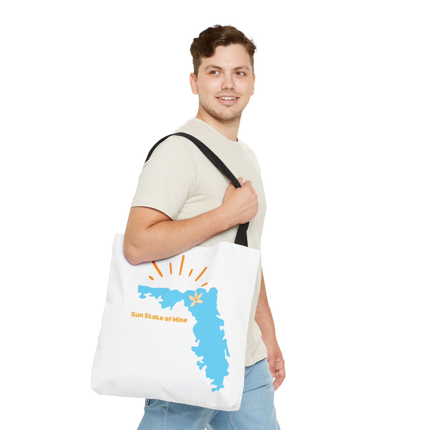 Sun State of Mine Florida Tote Bag – Coastal Sunshine Shoulder Tote | Stardust Cove