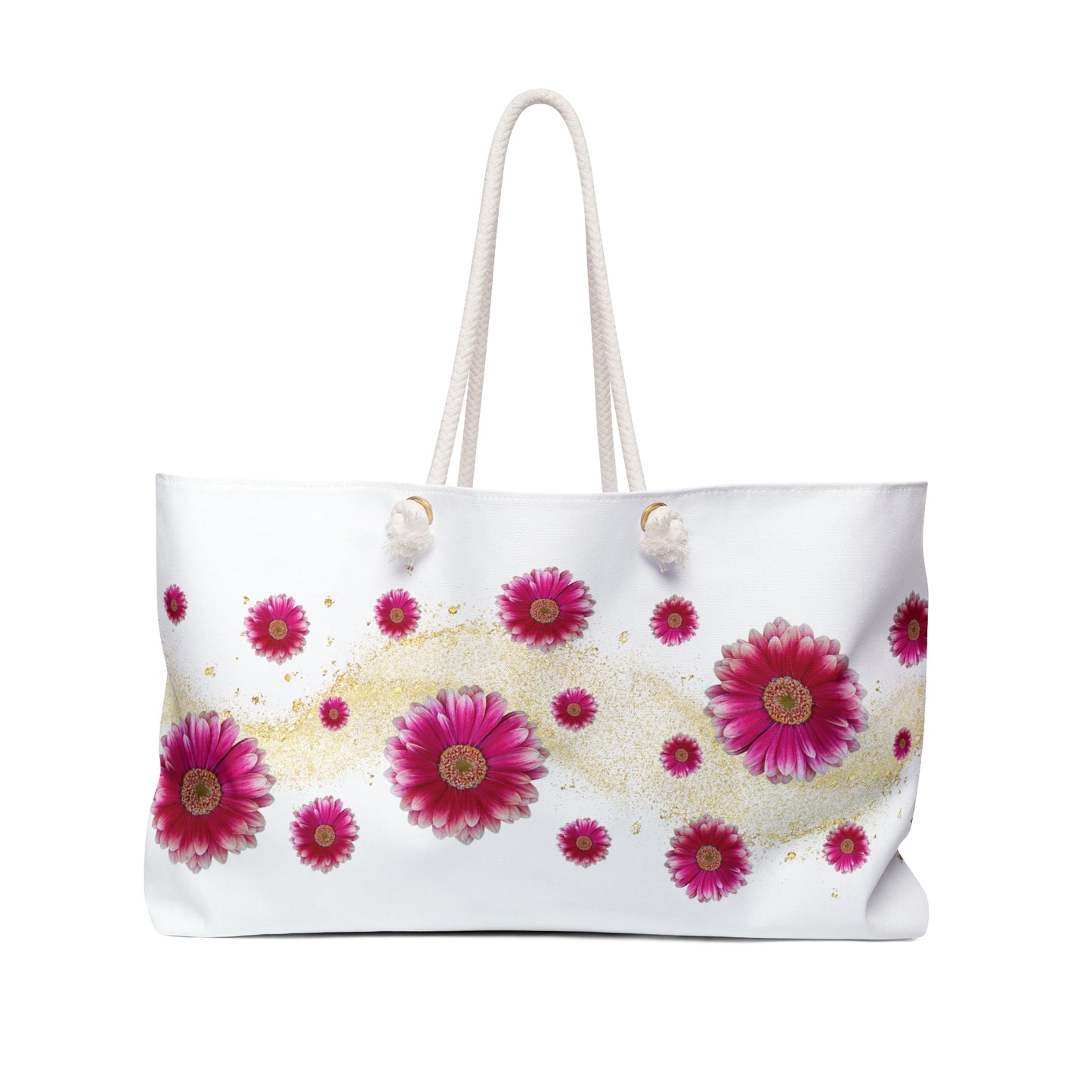 Floral Weekend Bag - Travel Tote, Gym Bag, Overnight Bag, Chic Floral Design, Perfect for Summer Getaways