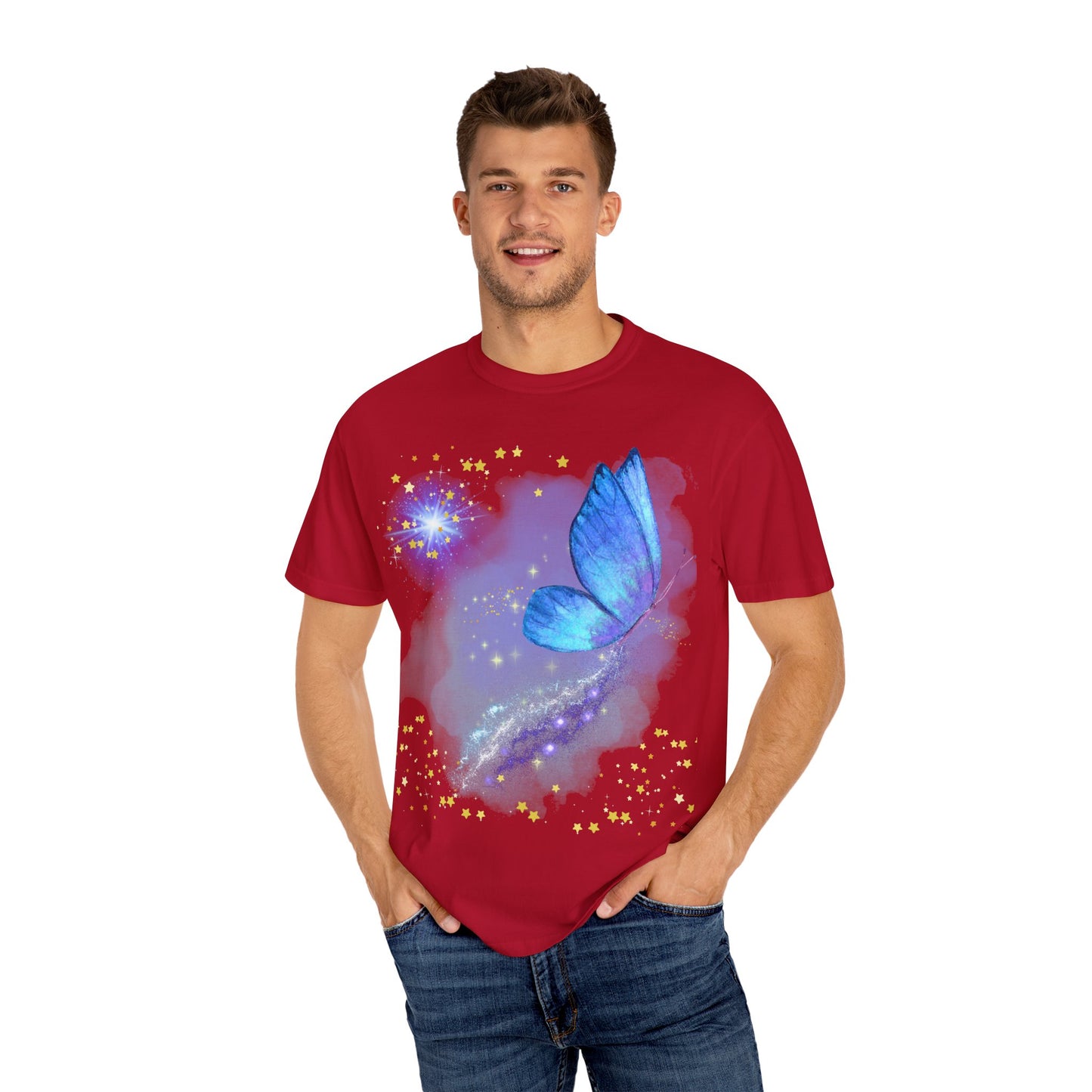 Celestial Butterfly Unisex T-Shirt - Dreamy Graphic Tee for Nature Lovers