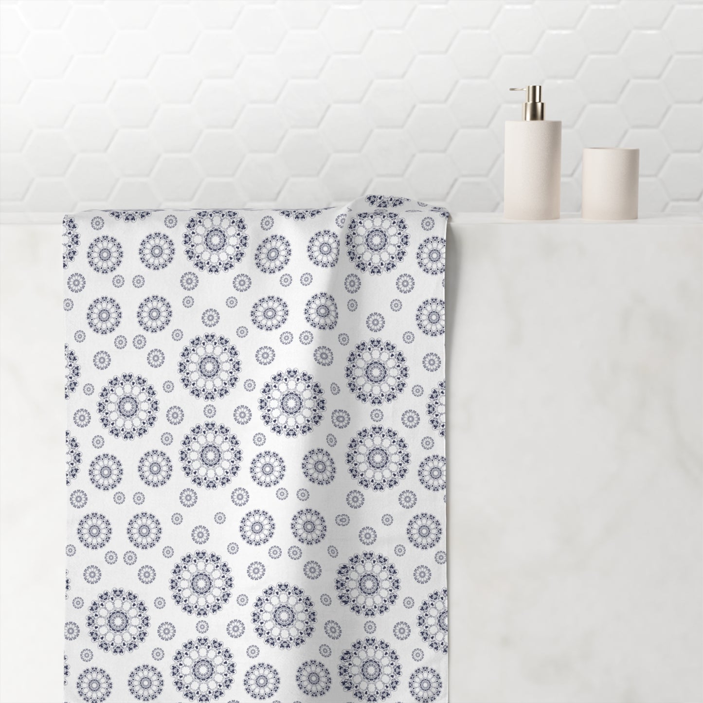 Floral Pattern Mink-Cotton Towel, Soft Bath Towel, Home Decor, Beach Towel, Spa Gift, Floral Towels for Moms, Housewarming Gift