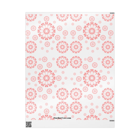 Pink Mandala Wrapping Paper – Boho Luxe Gift Wrap for Birthdays, Holidays & Celebrations | Stardust Cove