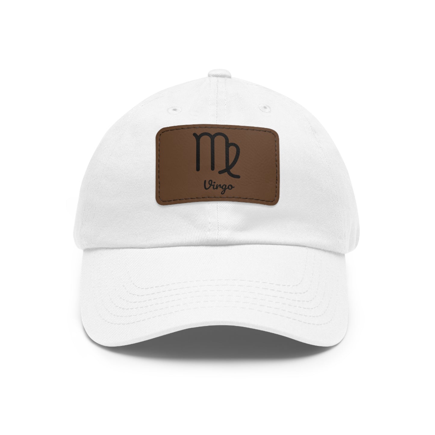 Virgo Zodiac Dad Hat – Leather Patch Astrology Cap | Earth Sign Gift for Men & Women