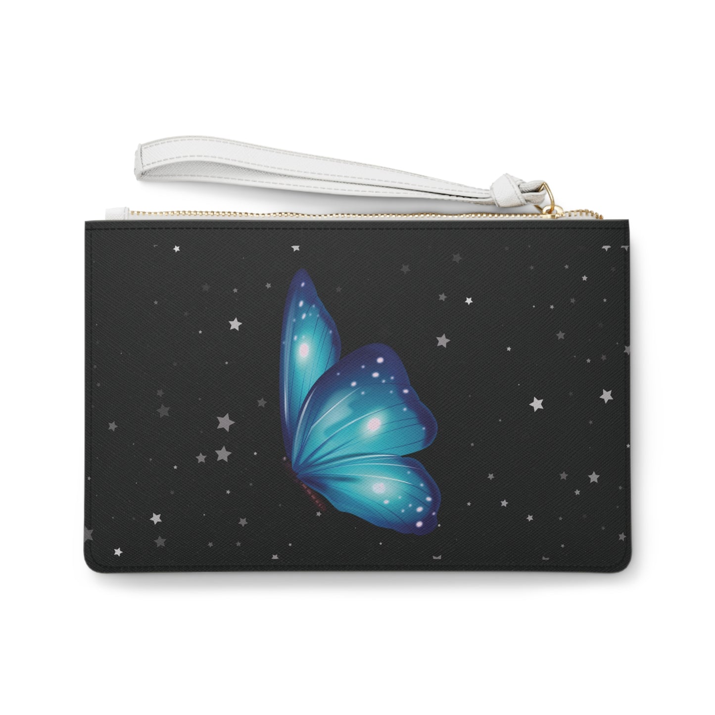 Blue Butterfly Clutch Bag - Stylish Evening Accessory for Special Occasions