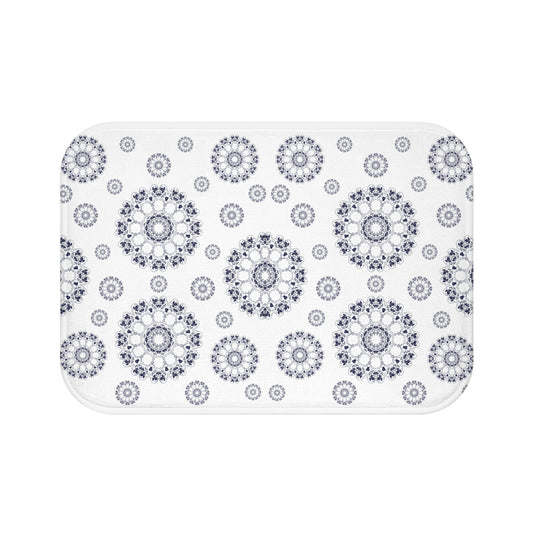 Chic Floral Bath Mat, Spa Decor, Bathroom Essentials, Home Comfort, Gift for Housewarming, Elegant Design