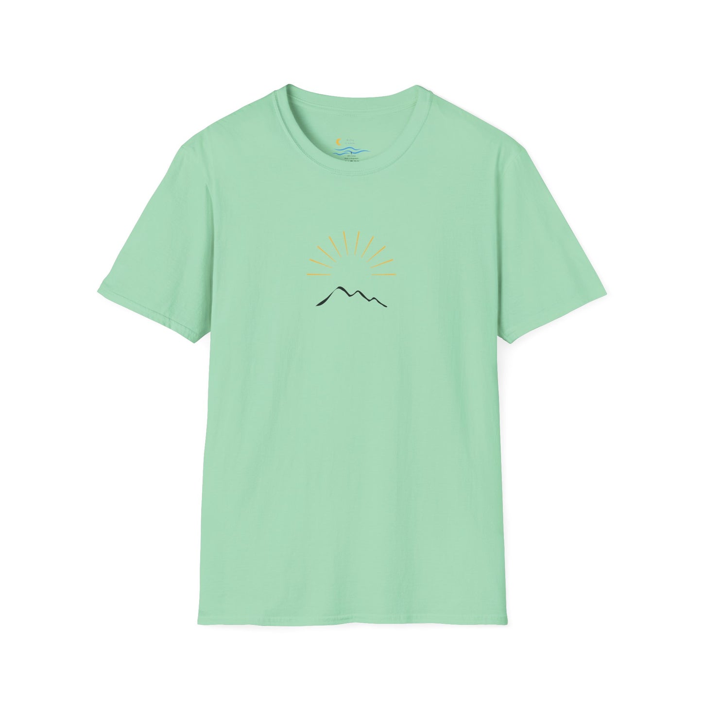 Sunrise Mountain Unisex Softstyle T-Shirt - Perfect for Nature Lovers