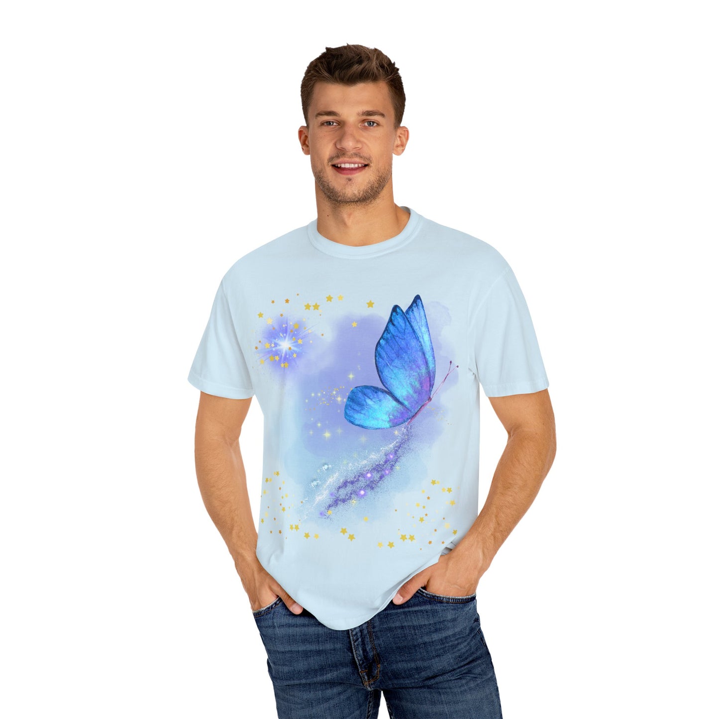 Celestial Butterfly Unisex T-Shirt - Dreamy Graphic Tee for Nature Lovers