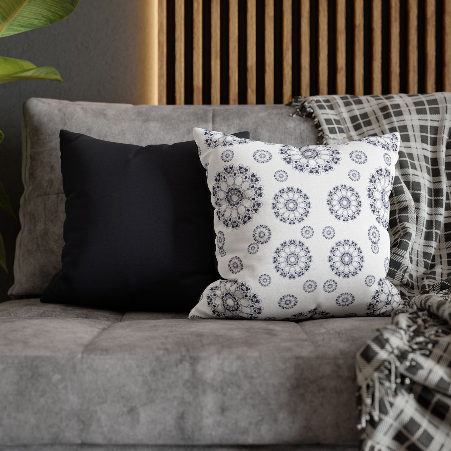 Boho Decorative Pillowcase | Cozy Home Decor, Bohemian Gift, Cushion Cover, Mandala Design, Bedroom Accessory