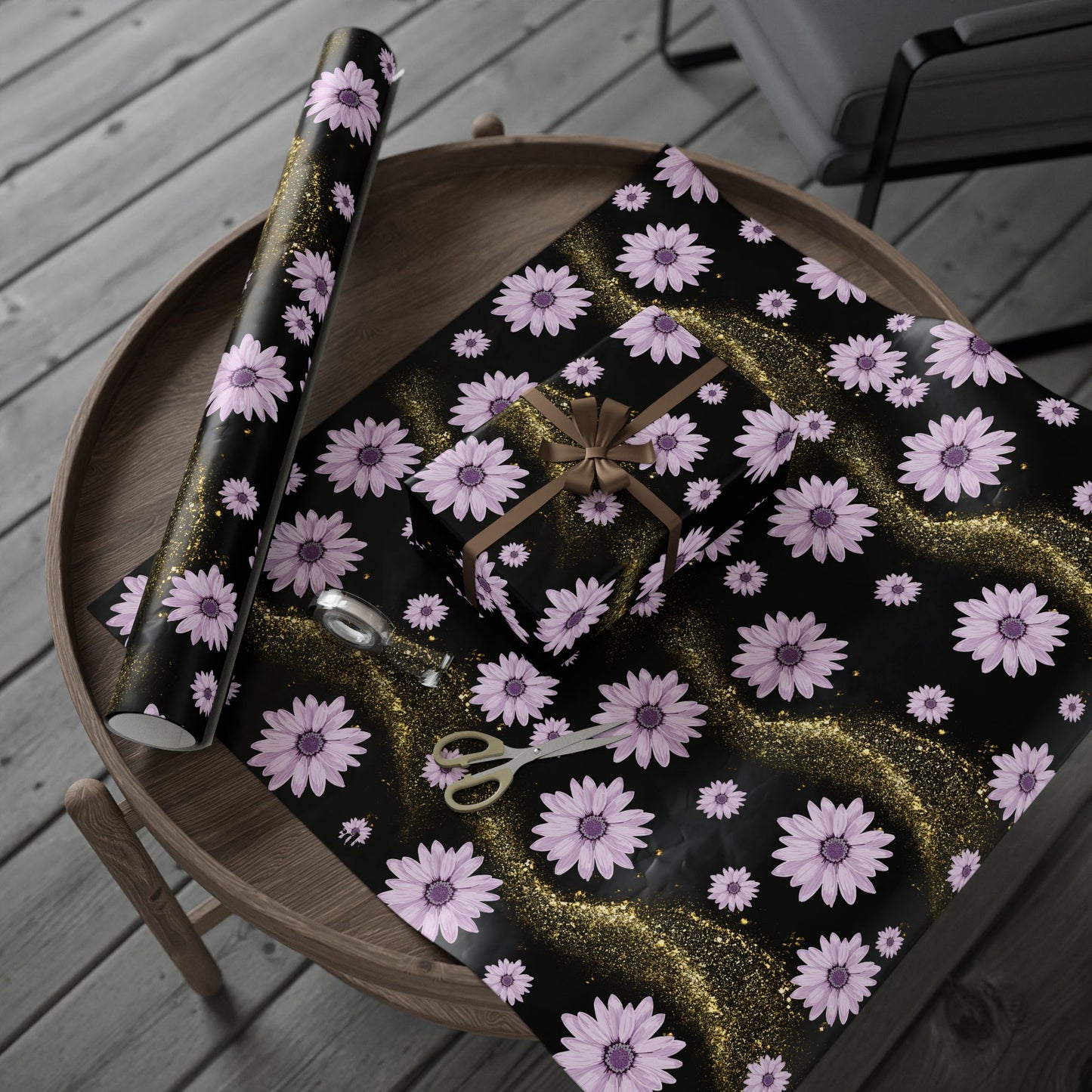 Chic Floral Wrapping Paper, Gift Wrap for Any Occasion, Elegant Party Supplies, Personalized Gifts, Birthday, Wedding Decoration