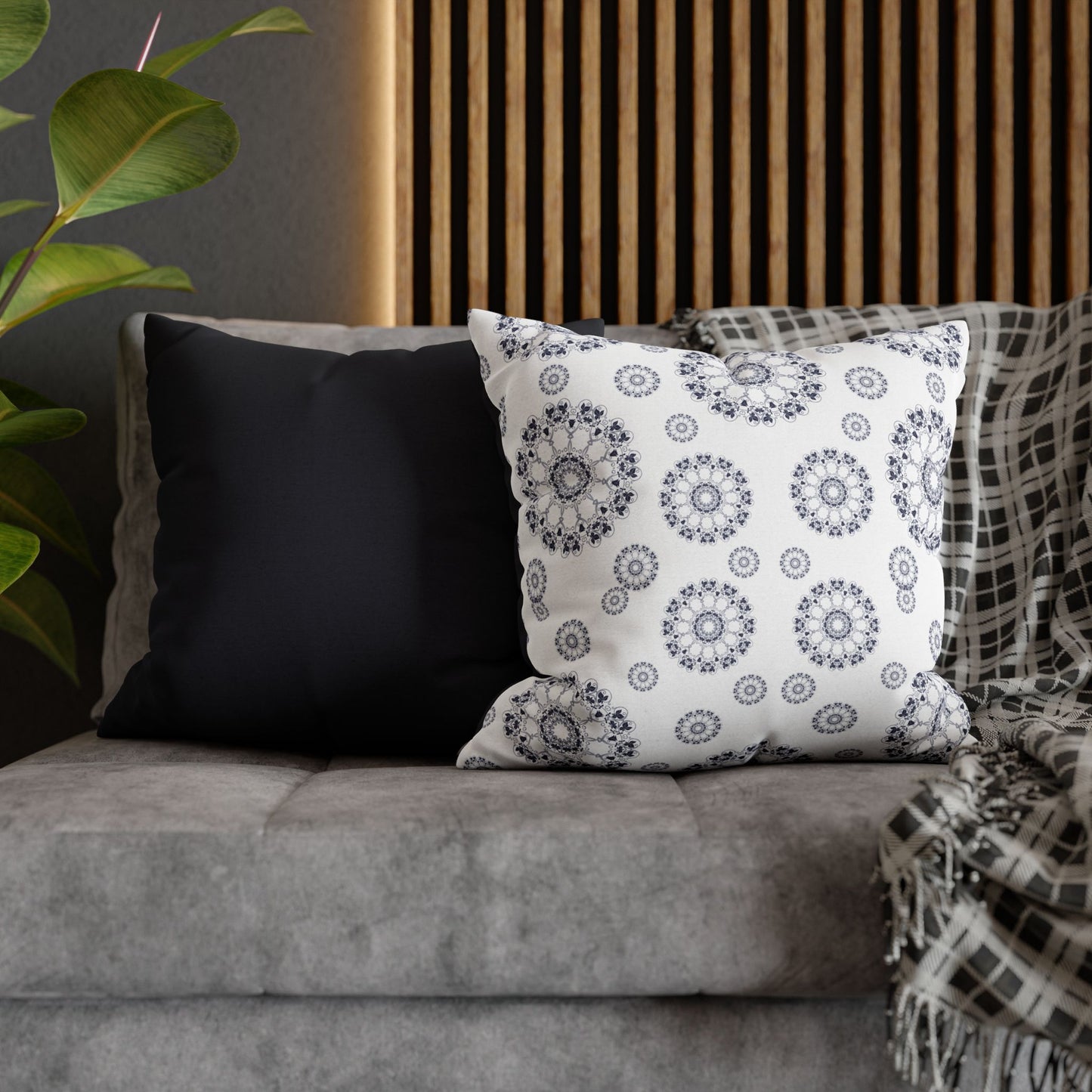 Boho Decorative Pillowcase | Cozy Home Decor, Bohemian Gift, Cushion Cover, Mandala Design, Bedroom Accessory