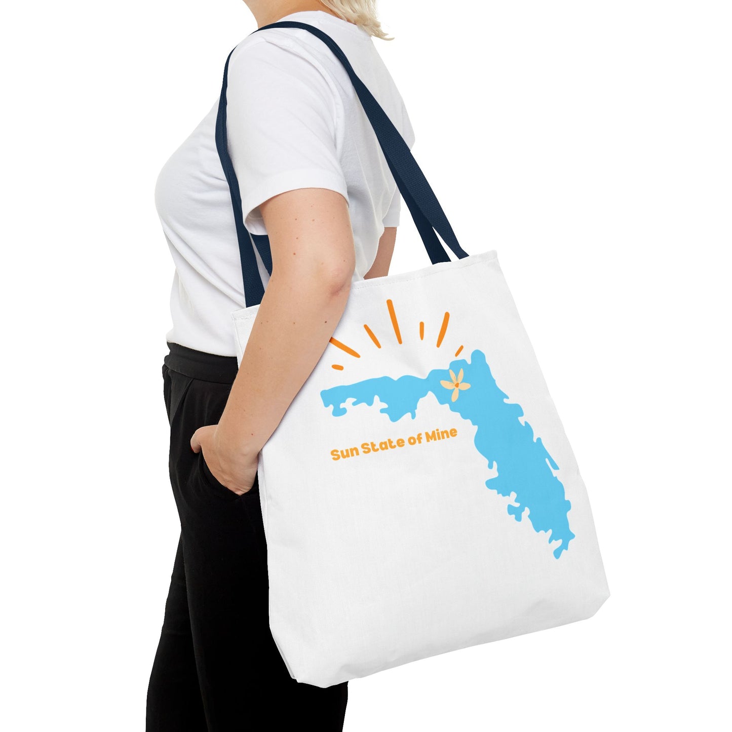 Sun State of Mine Florida Tote Bag – Coastal Sunshine Shoulder Tote | Stardust Cove